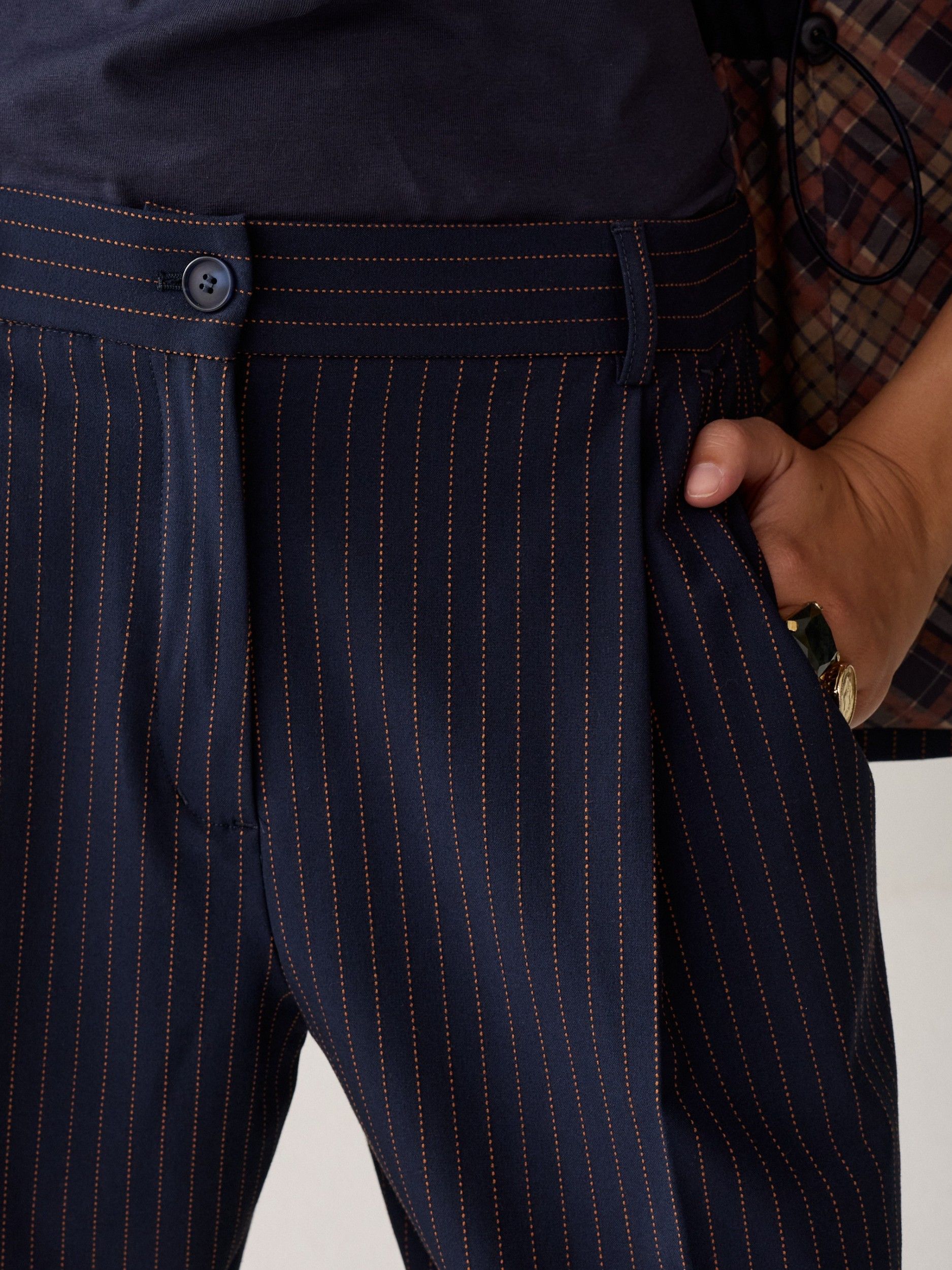 SUMMUM - BROEK - Blauw