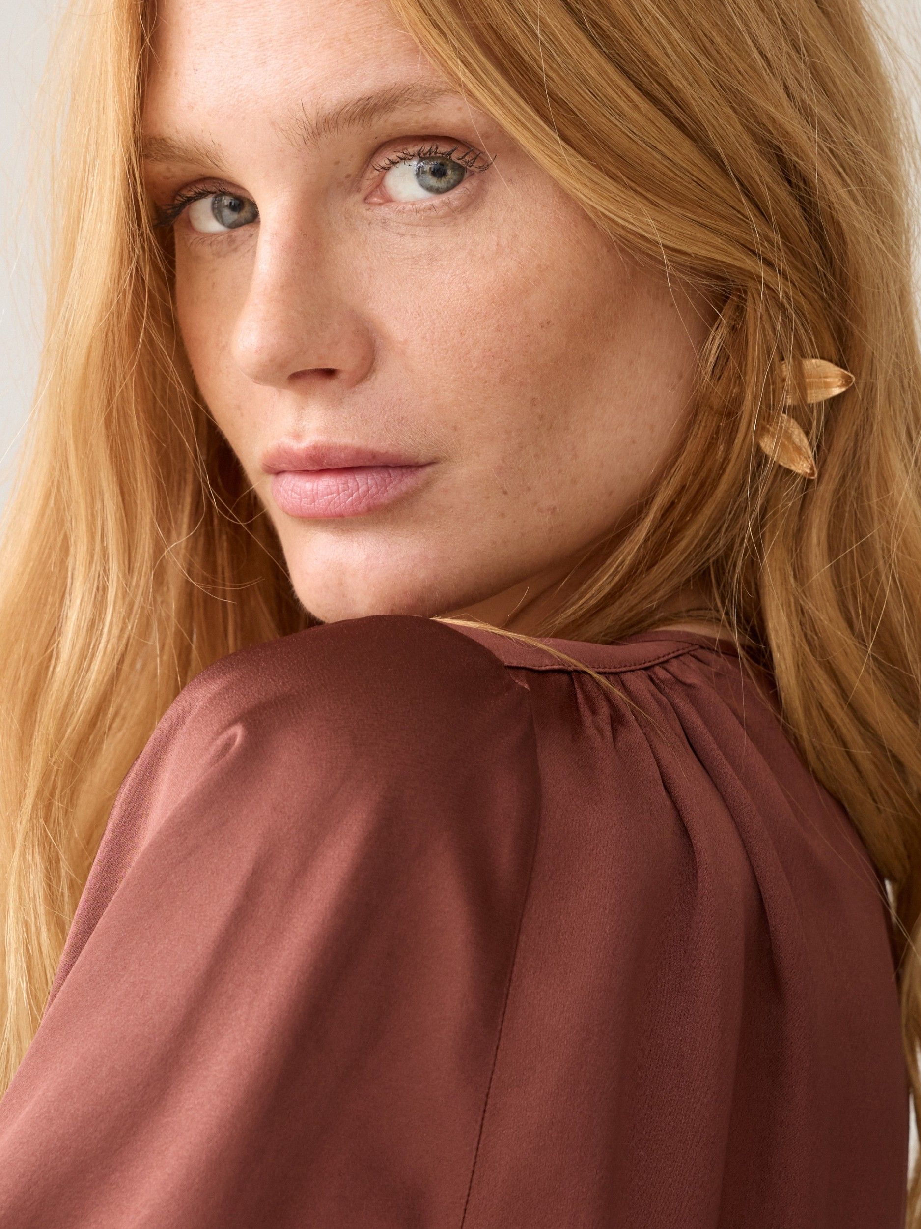 SUMMUM - BLOUSE - Bruin