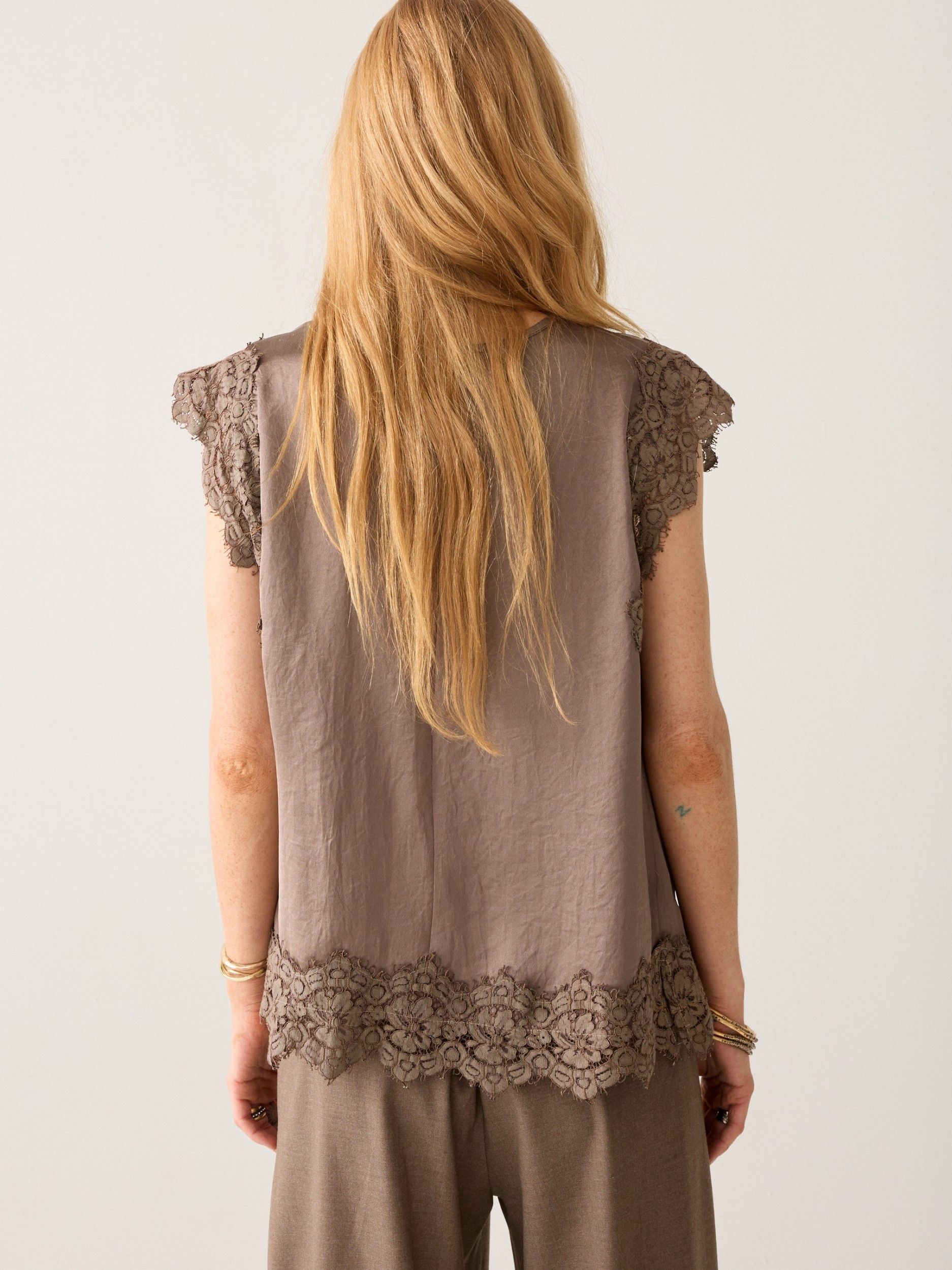 SUMMUM - BLOUSE - Bruin