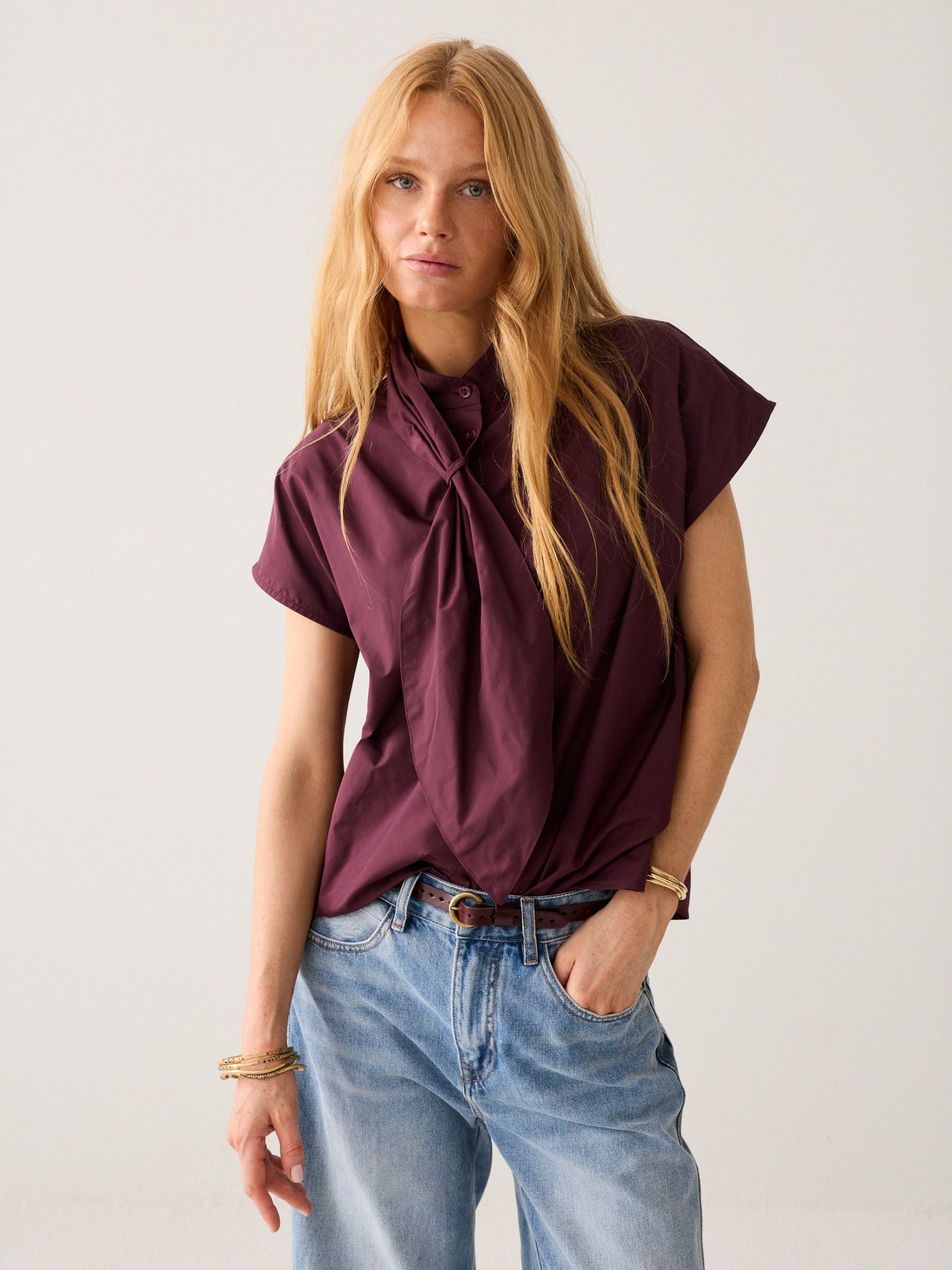 SUMMUM - BLOUSE - Rood