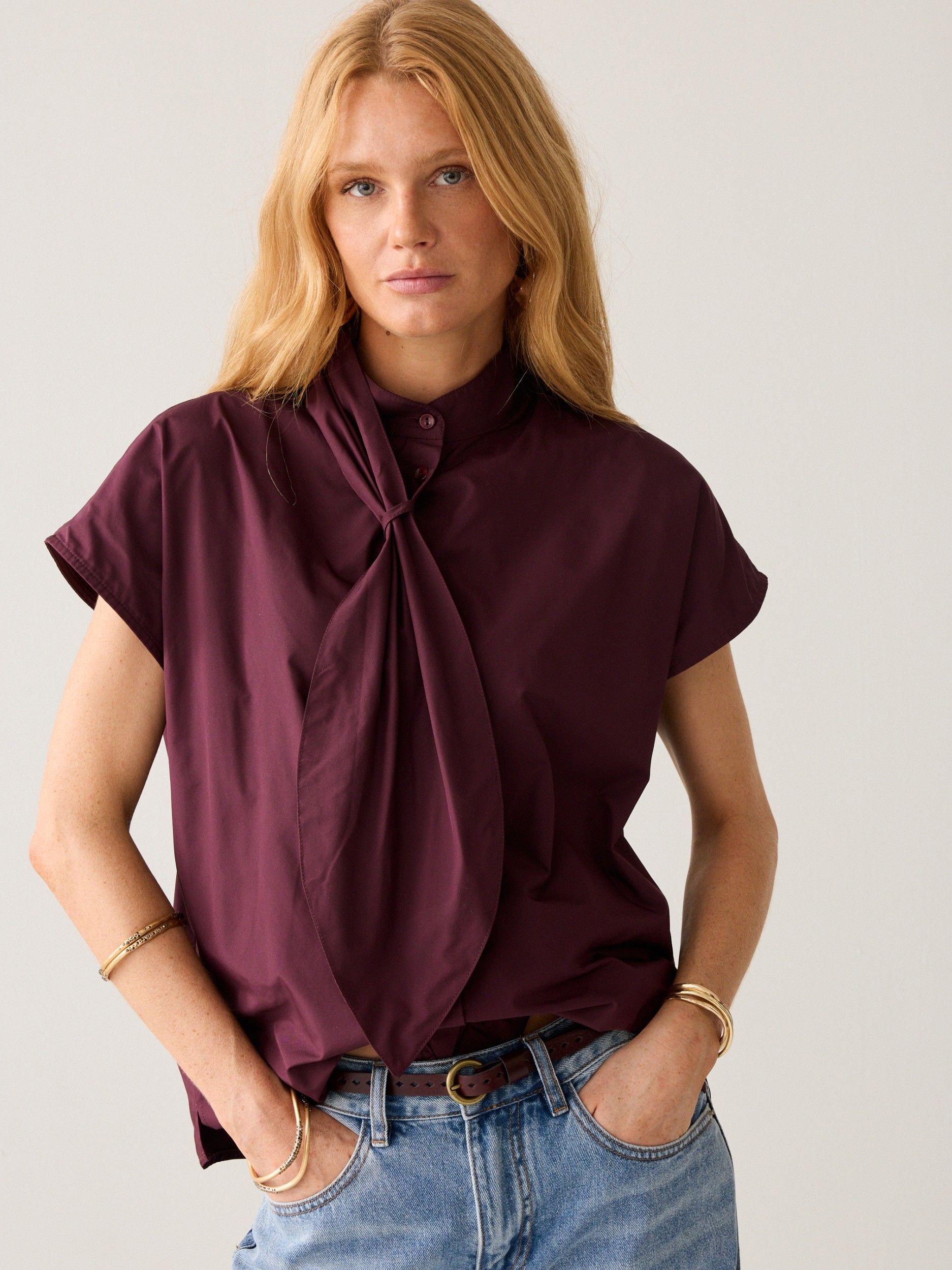 SUMMUM - BLOUSE - Rood