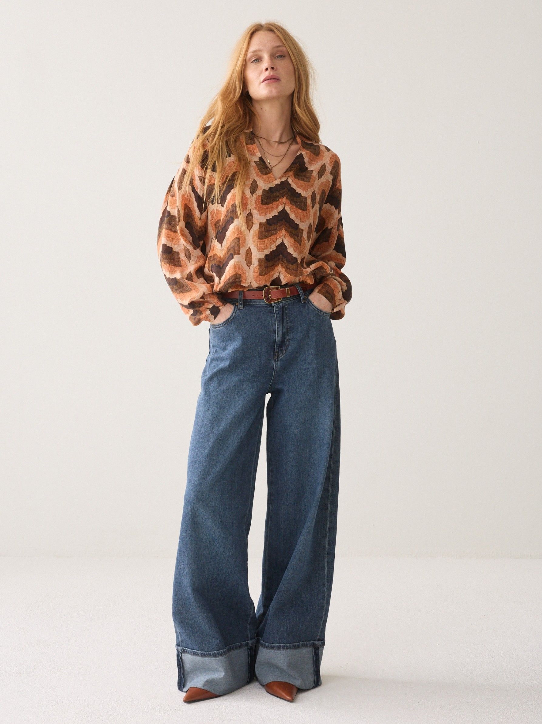 SUMMUM - BLOUSE - Oranje