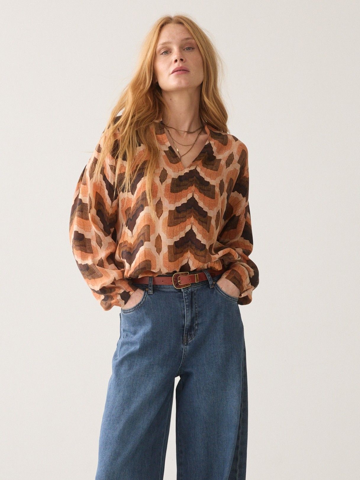 SUMMUM - BLOUSE - Oranje