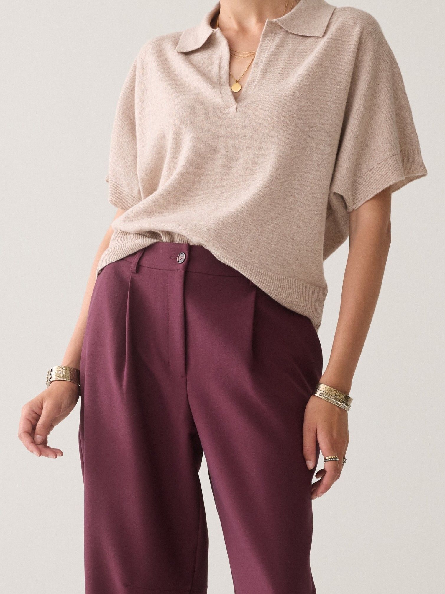 SUMMUM - BROEK - Rood