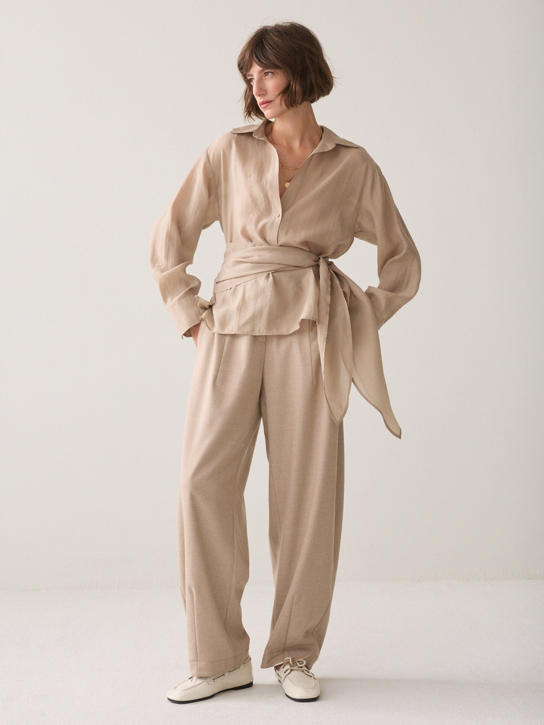 SUMMUM - SHIRT - Beige