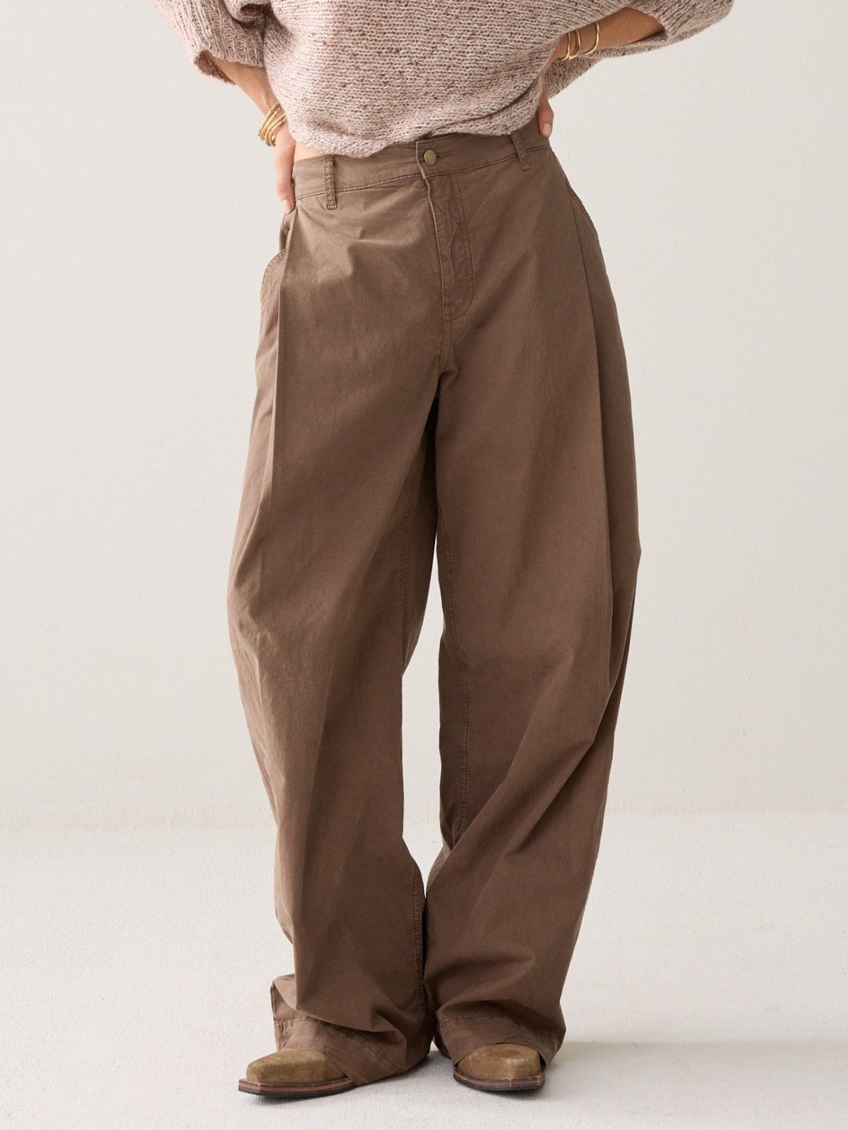 SUMMUM - BROEK - Bruin