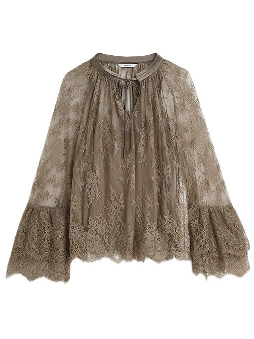 SUMMUM - BLOUSE - Bruin