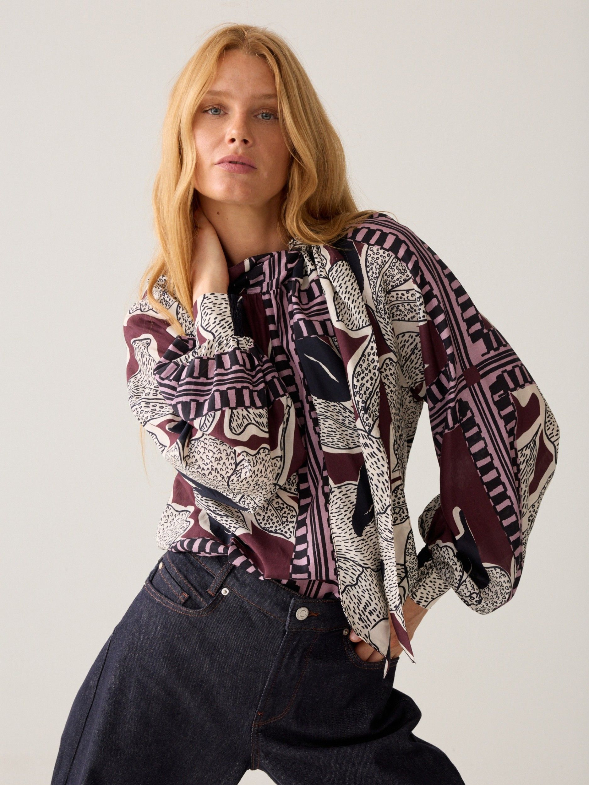 SUMMUM - BLOUSE - Rood