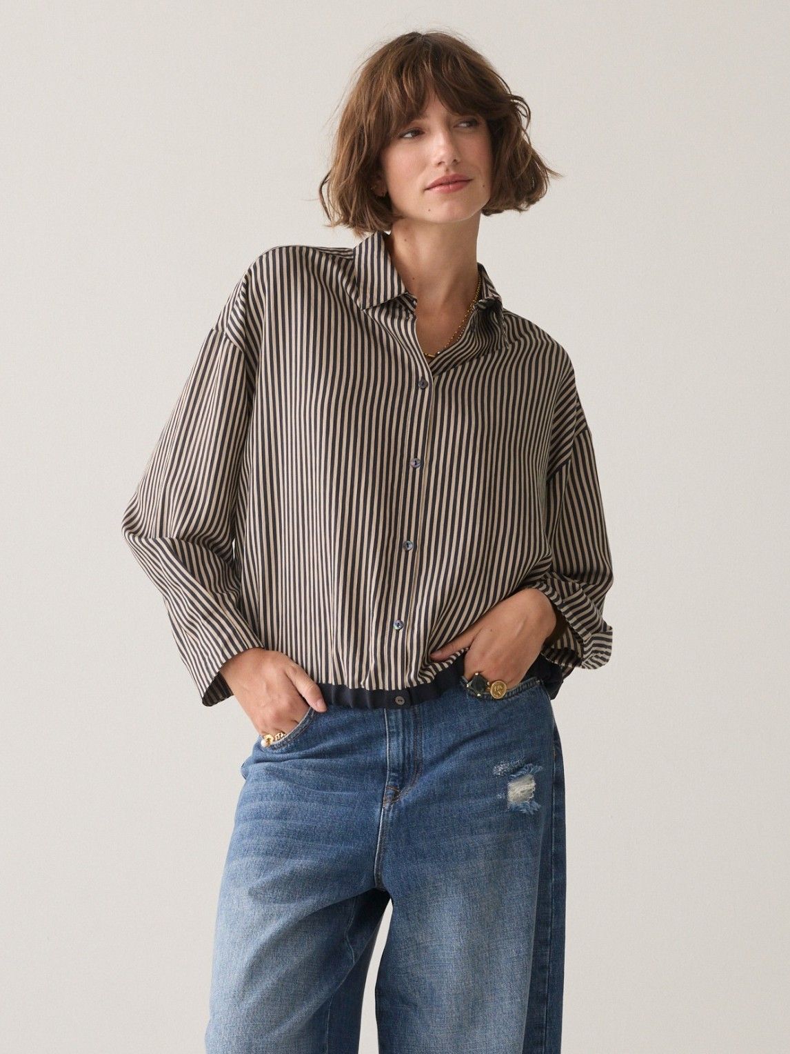 SUMMUM - BLOUSE - Blauw