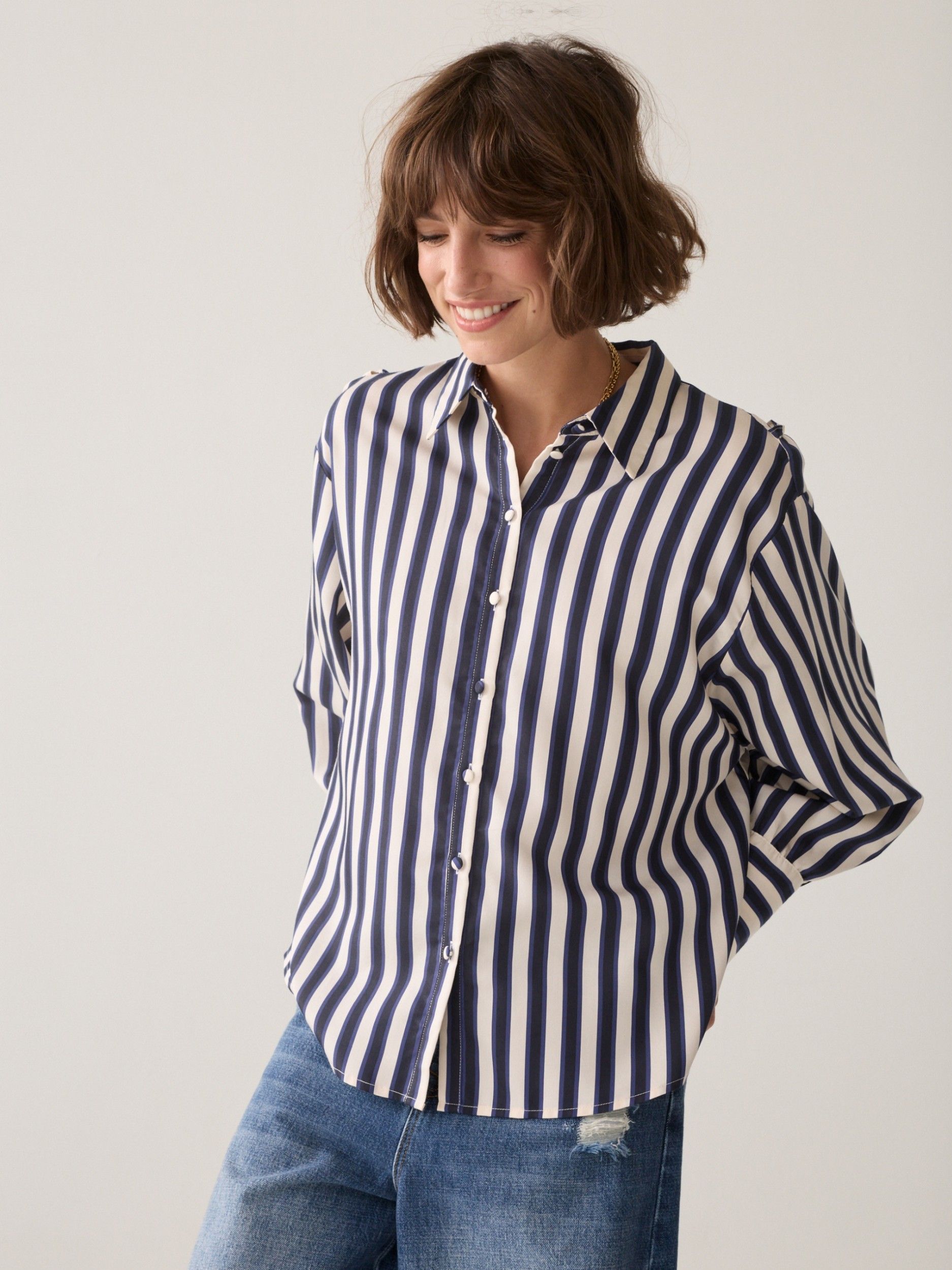 SUMMUM - BLOUSE - Blauw