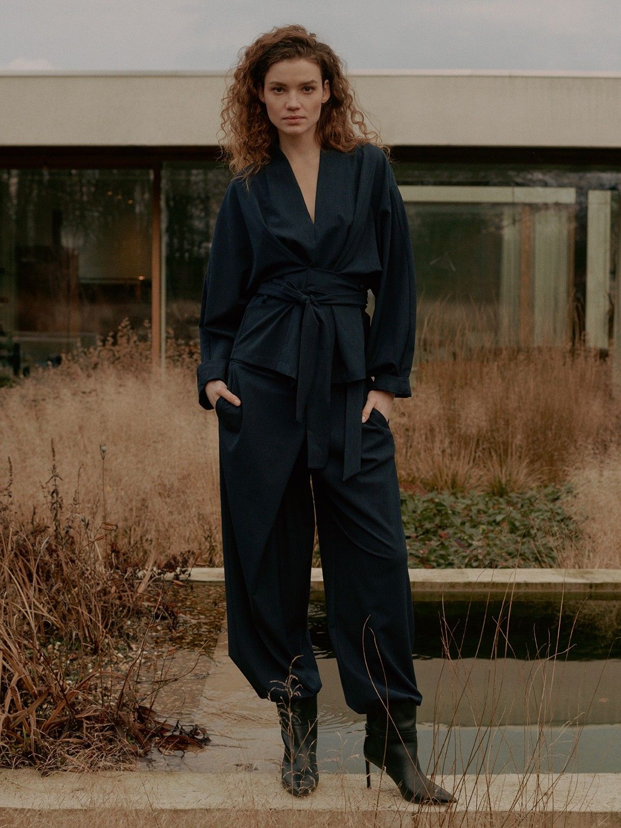 SUMMUM - BROEK - Blauw
