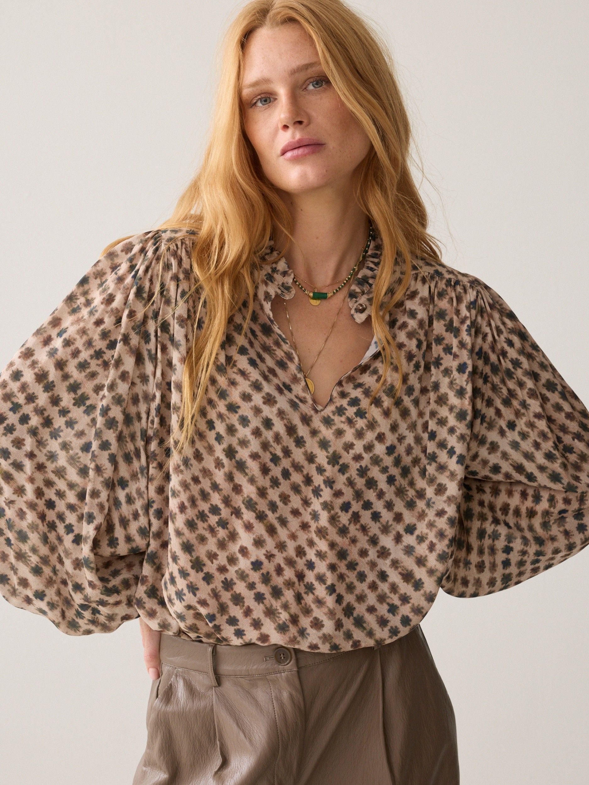 SUMMUM - BLOUSE - Beige