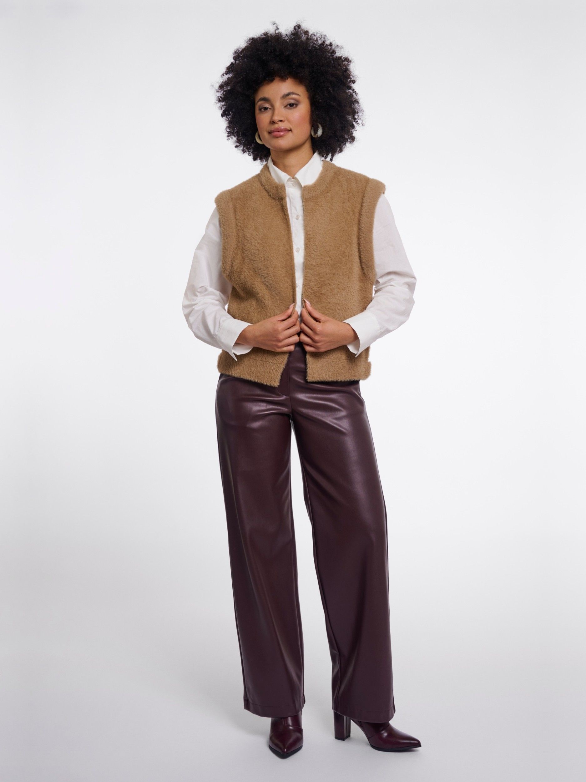 RINO EN PELLE - GILET - Beige