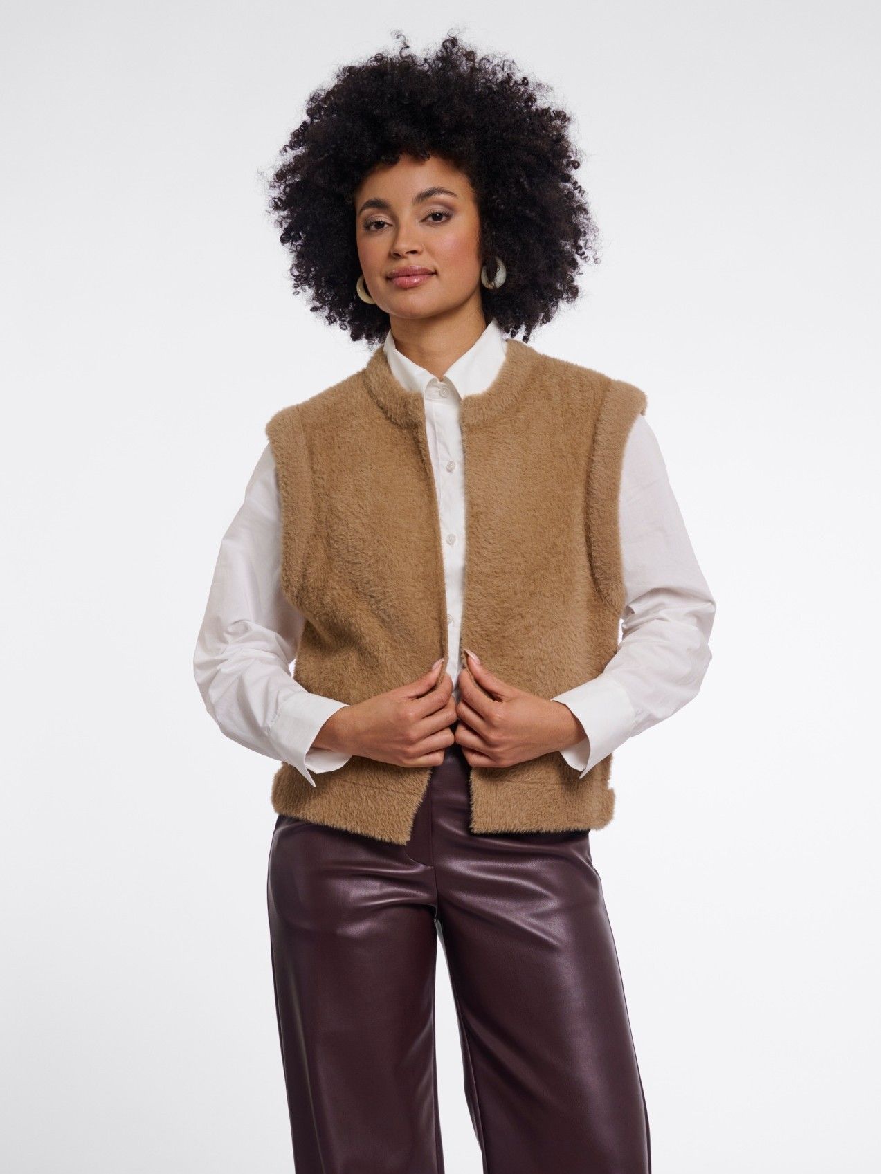 RINO EN PELLE - GILET - Beige
