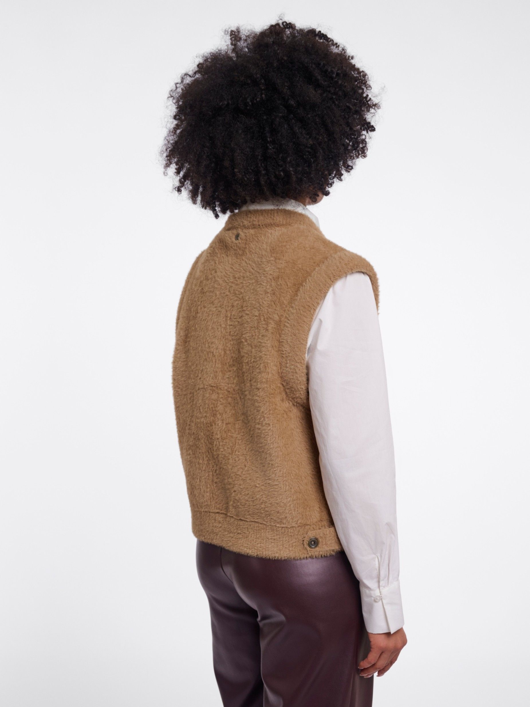 RINO EN PELLE - GILET - Beige