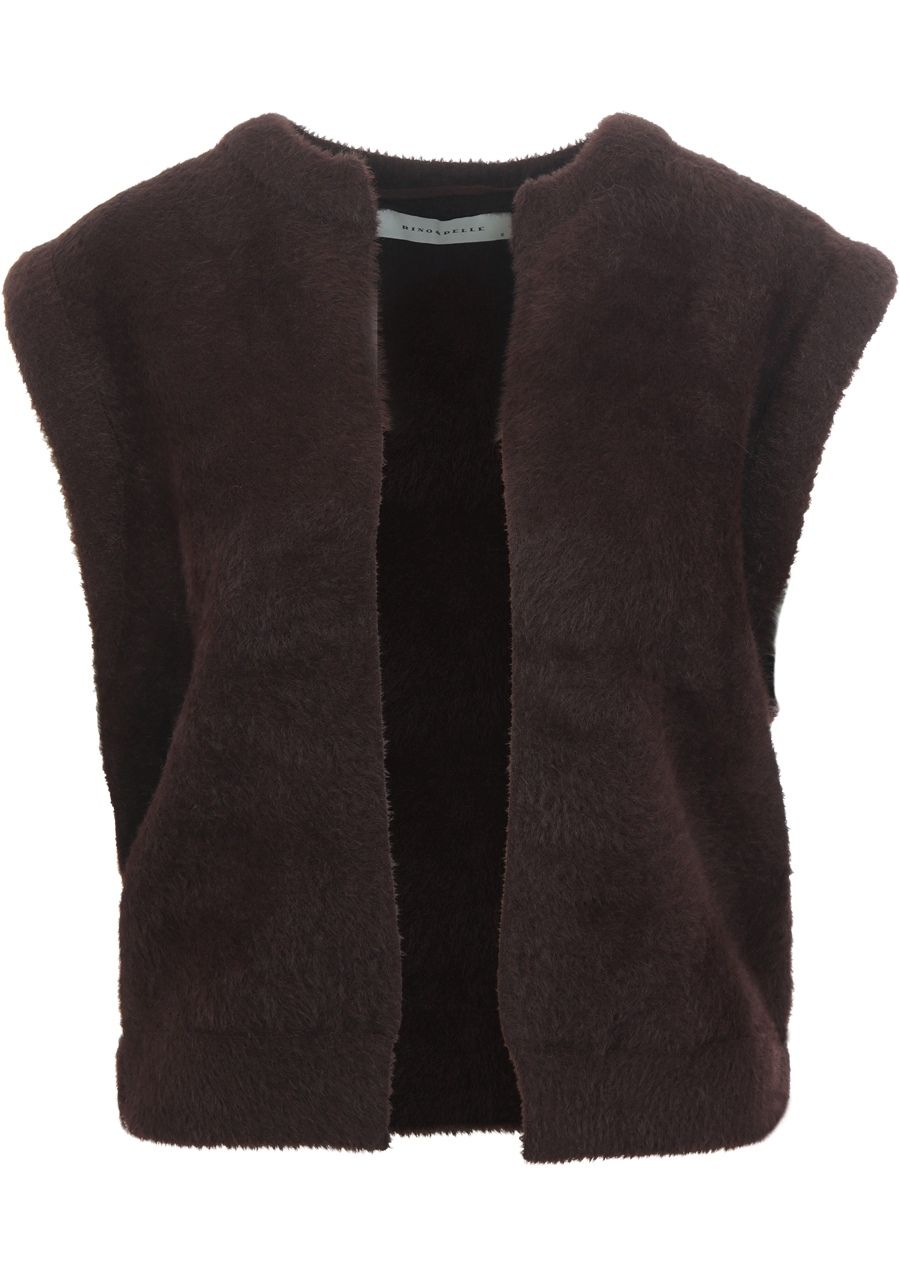 RINO EN PELLE - GILET - Bruin