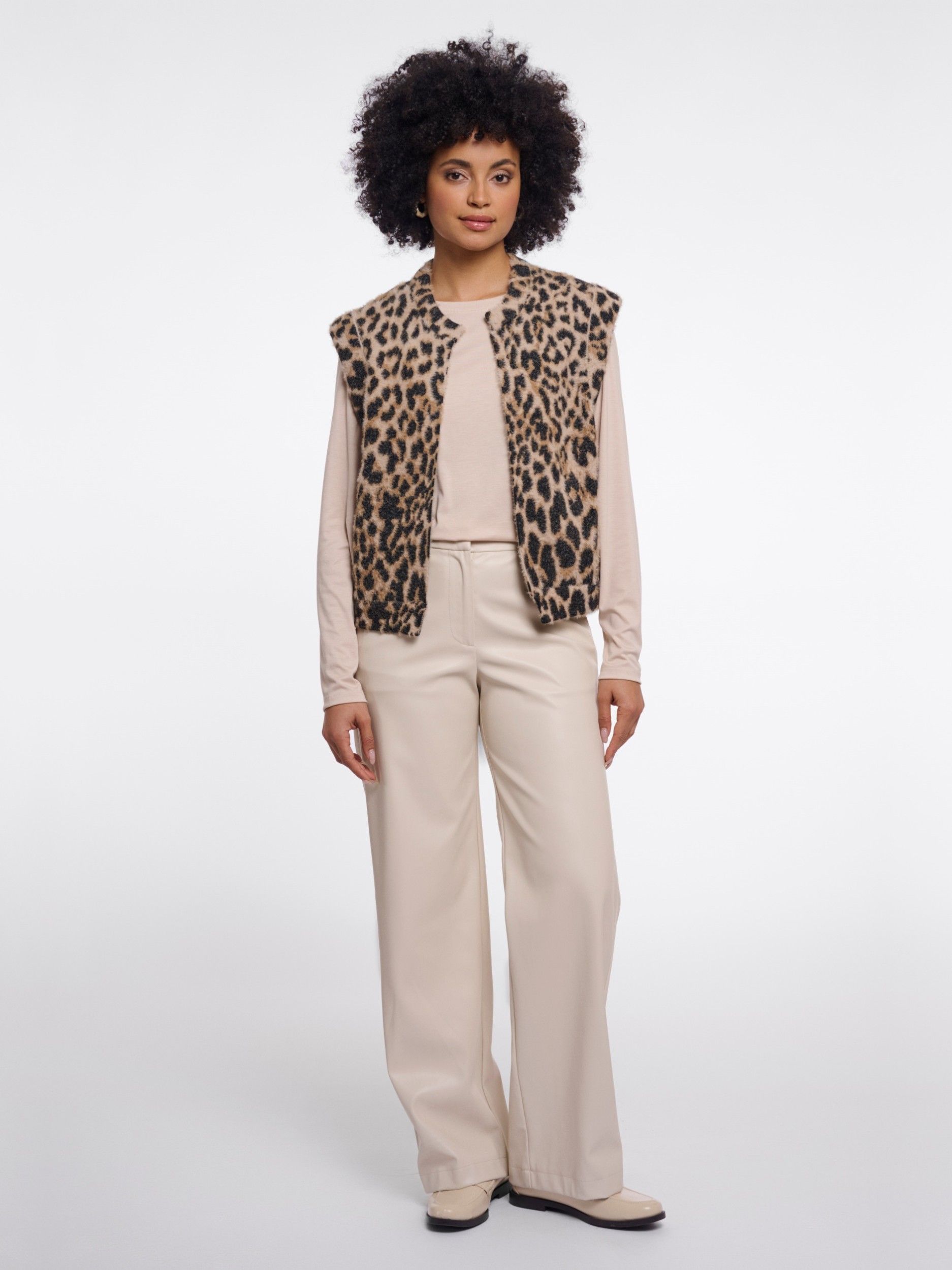 RINO EN PELLE - GILET - Beige