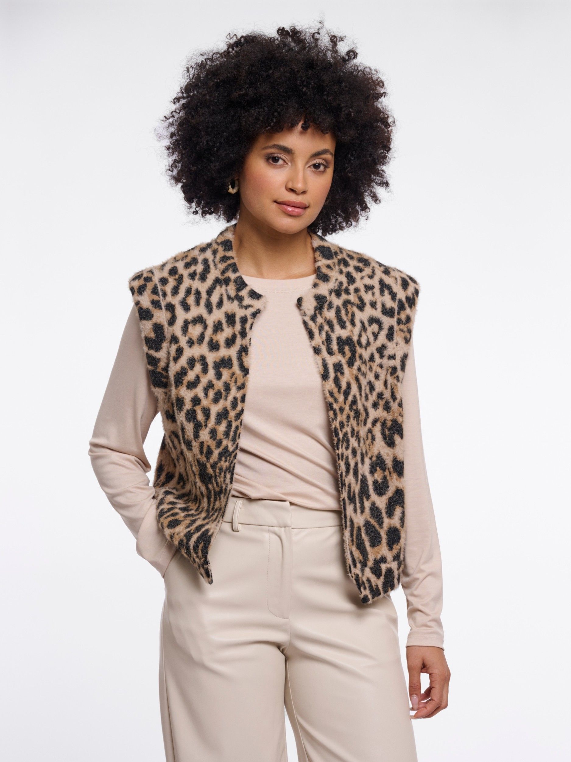 RINO EN PELLE - GILET - Beige