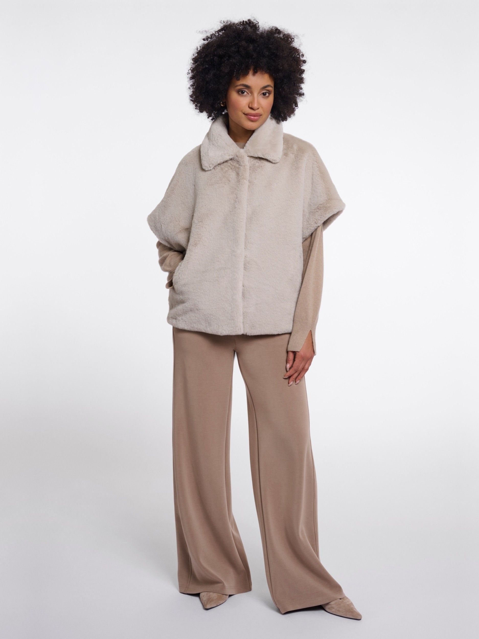 RINO EN PELLE - GILET - Beige