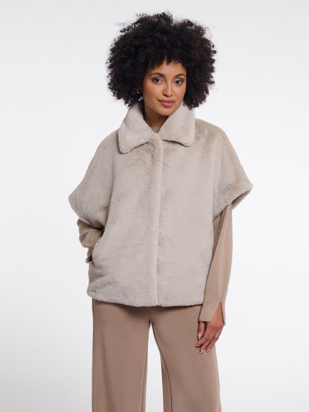 RINO EN PELLE - GILET - Beige