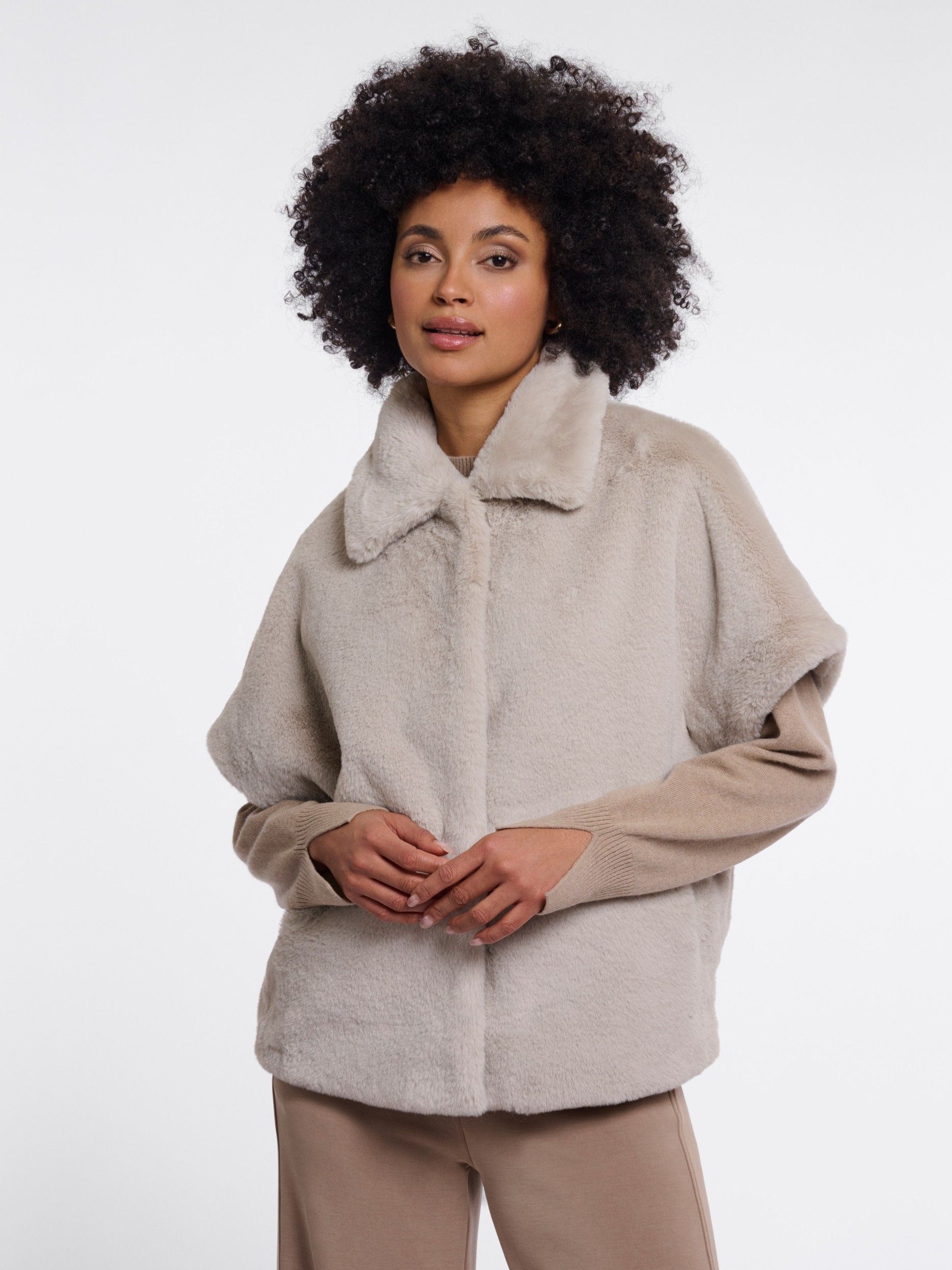 RINO EN PELLE - GILET - Beige