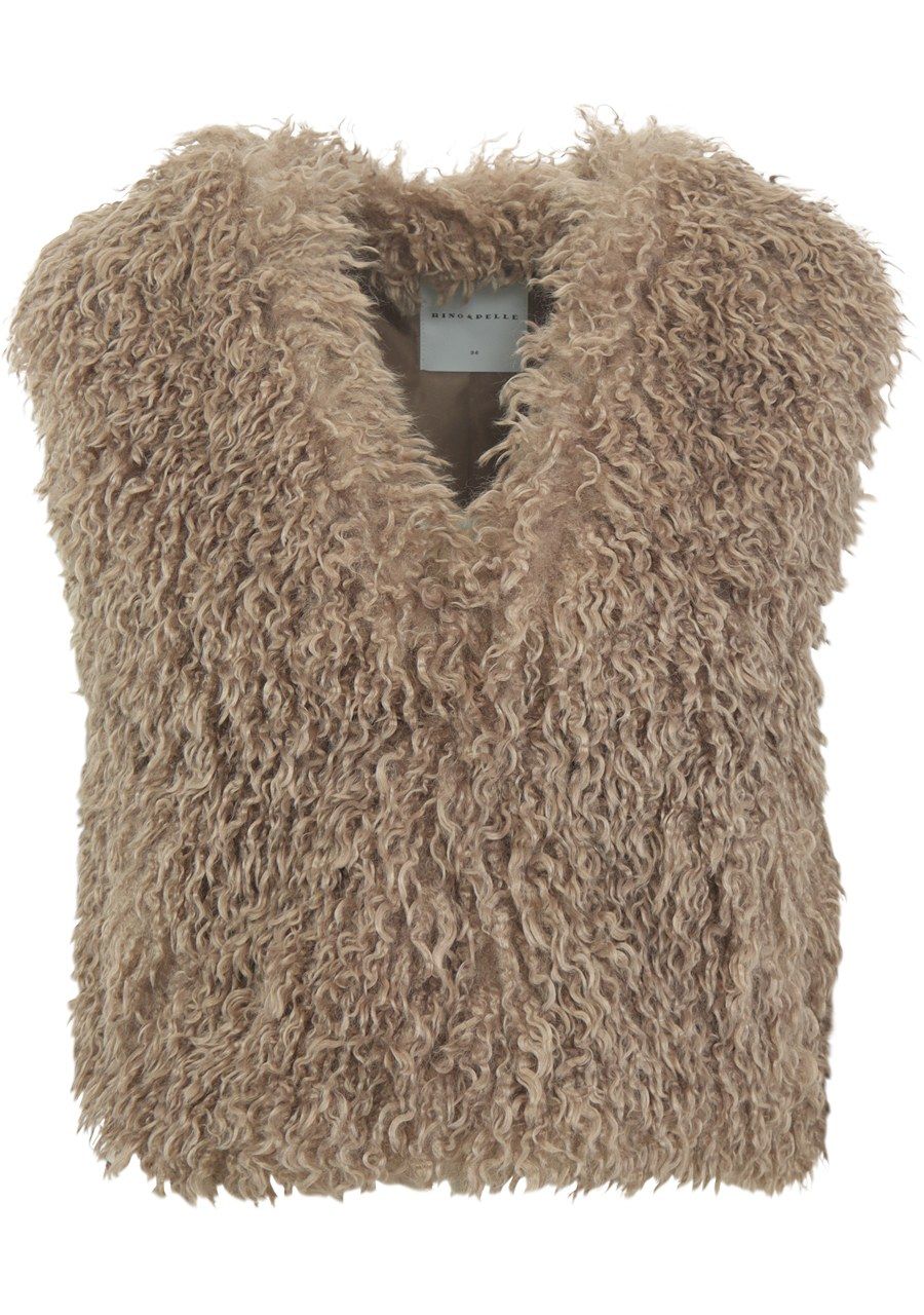 RINO EN PELLE - GILET - Beige