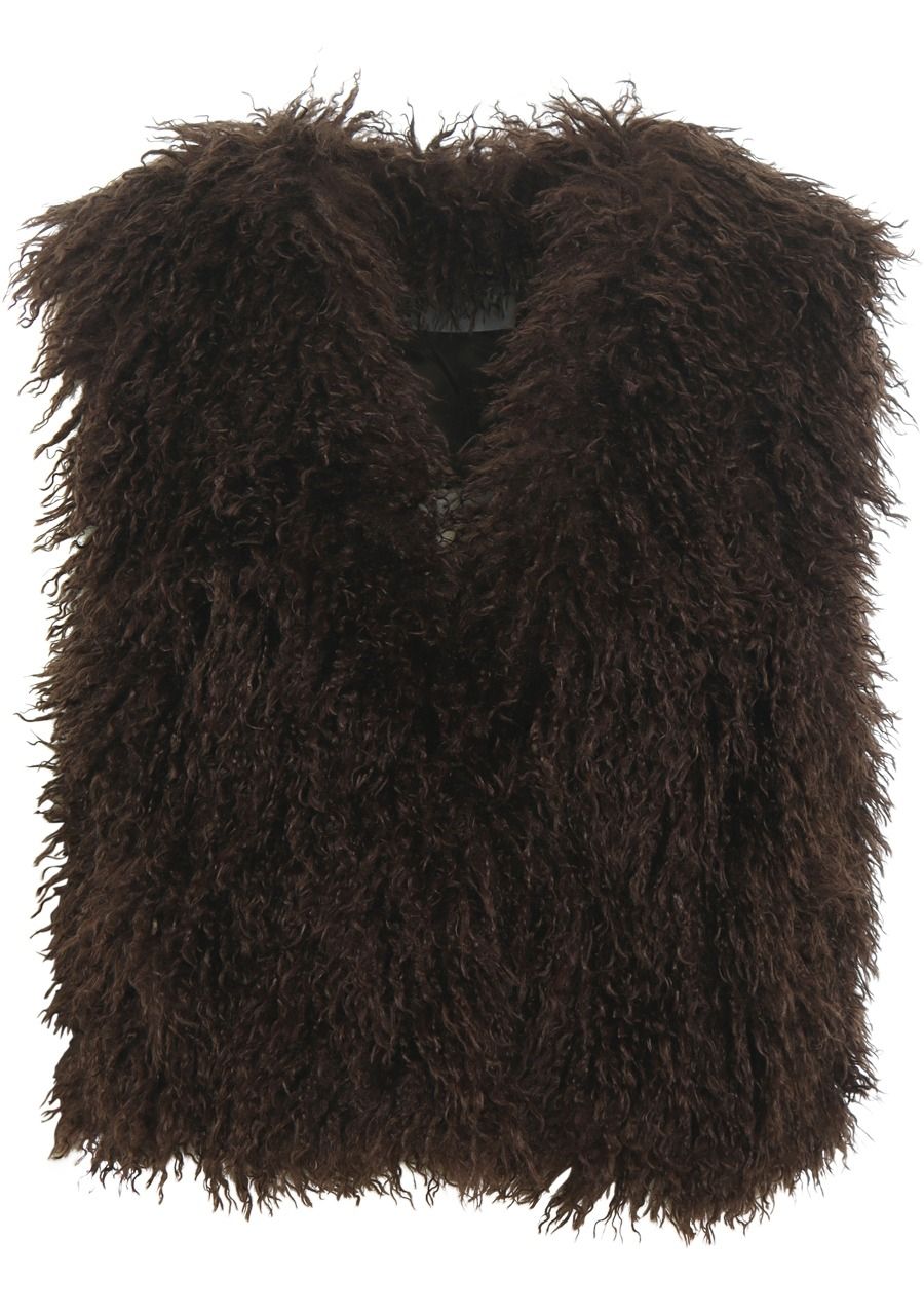 RINO EN PELLE - GILET - Bruin