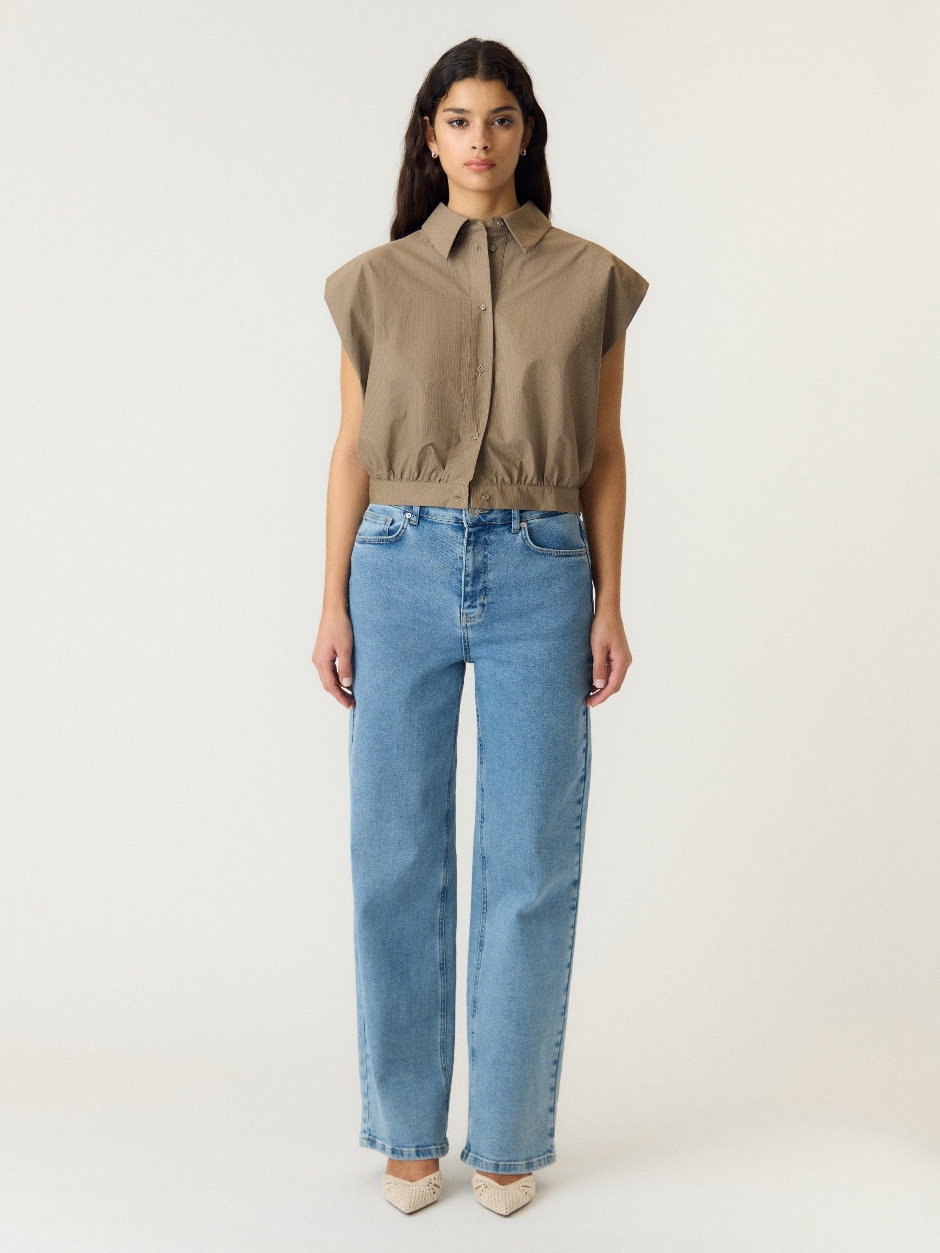 YAS - BLOUSE - Grijs