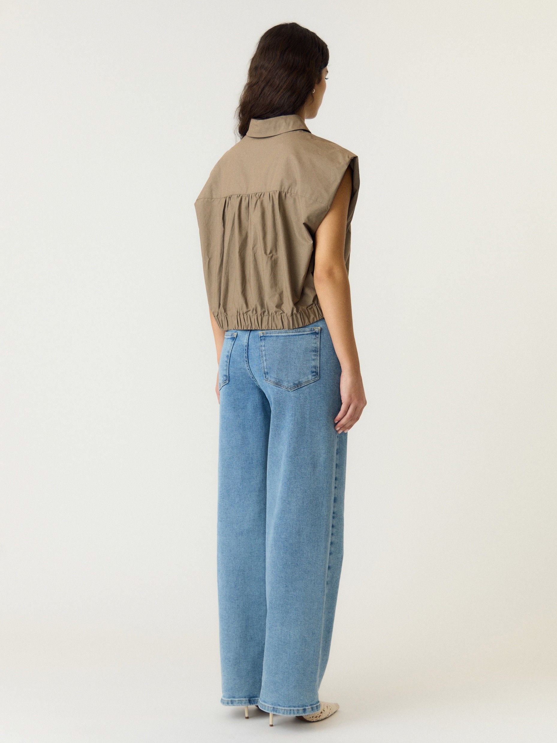 YAS - BLOUSE - Grijs
