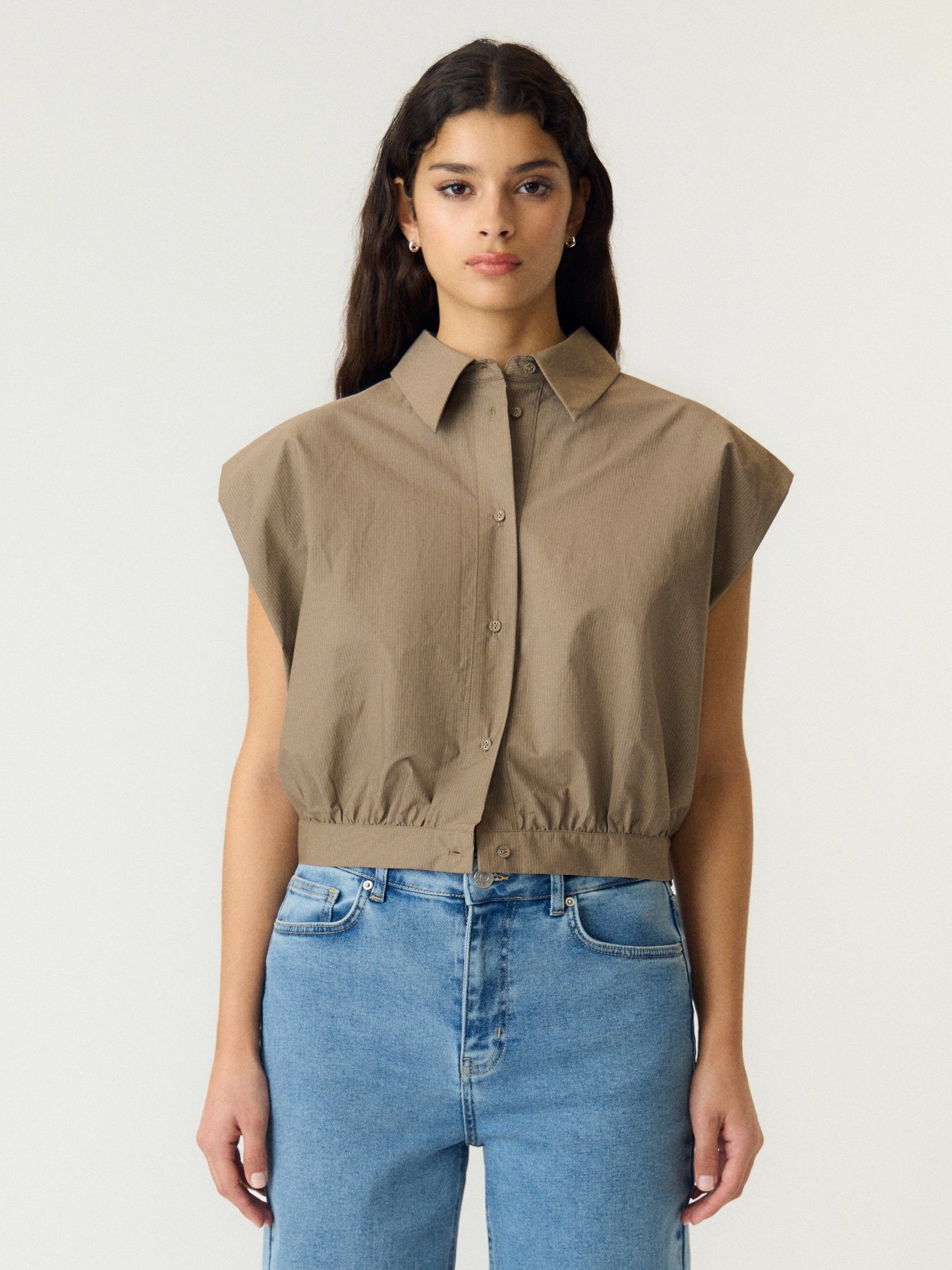 YAS - BLOUSE - Grijs