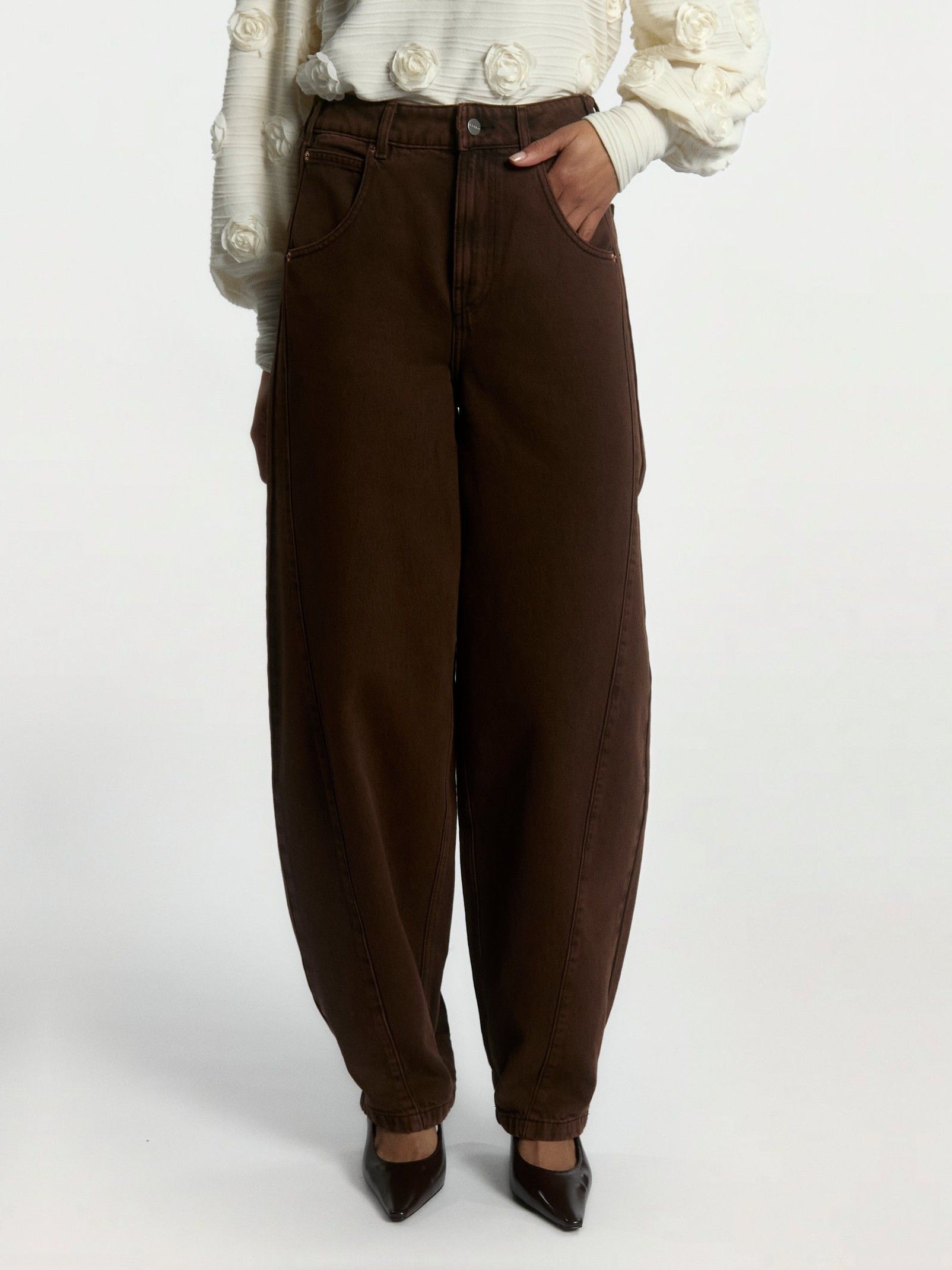 AAIKO - JEANS - Bruin