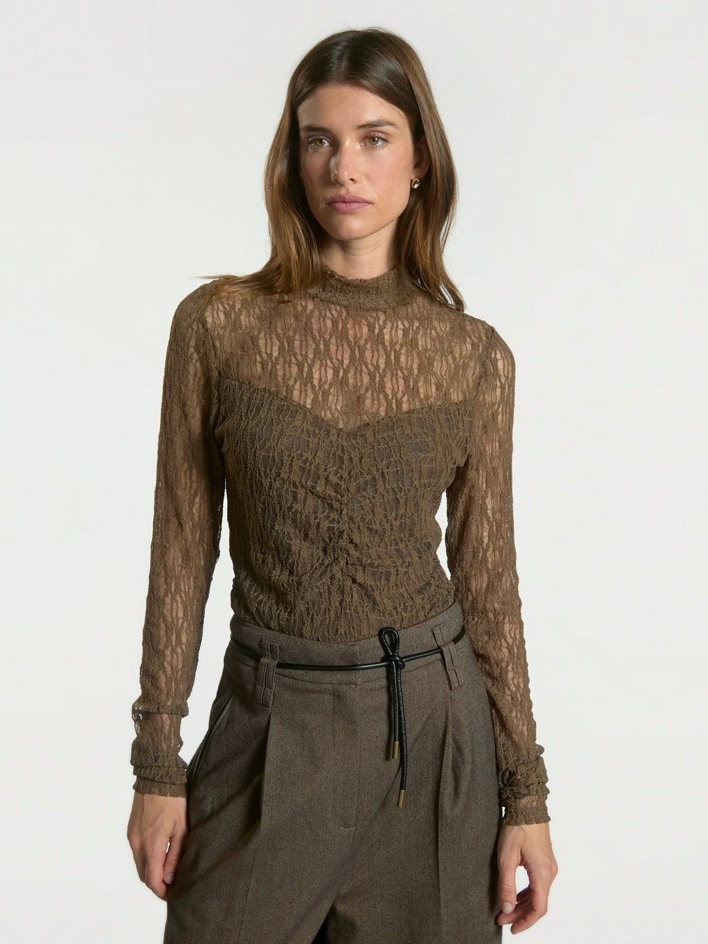 AAIKO - SHIRT - Groen