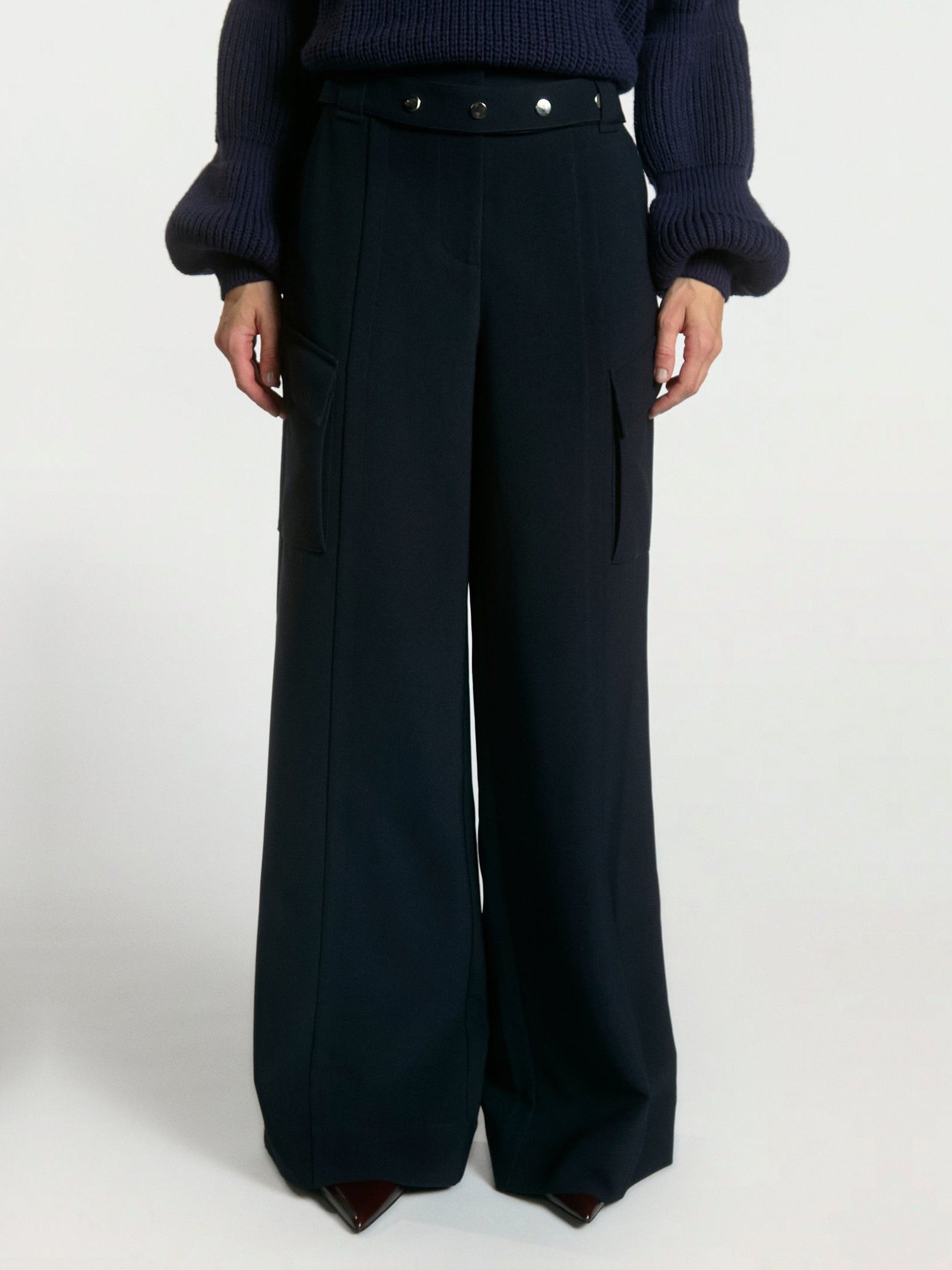 AAIKO - BROEK - Blauw