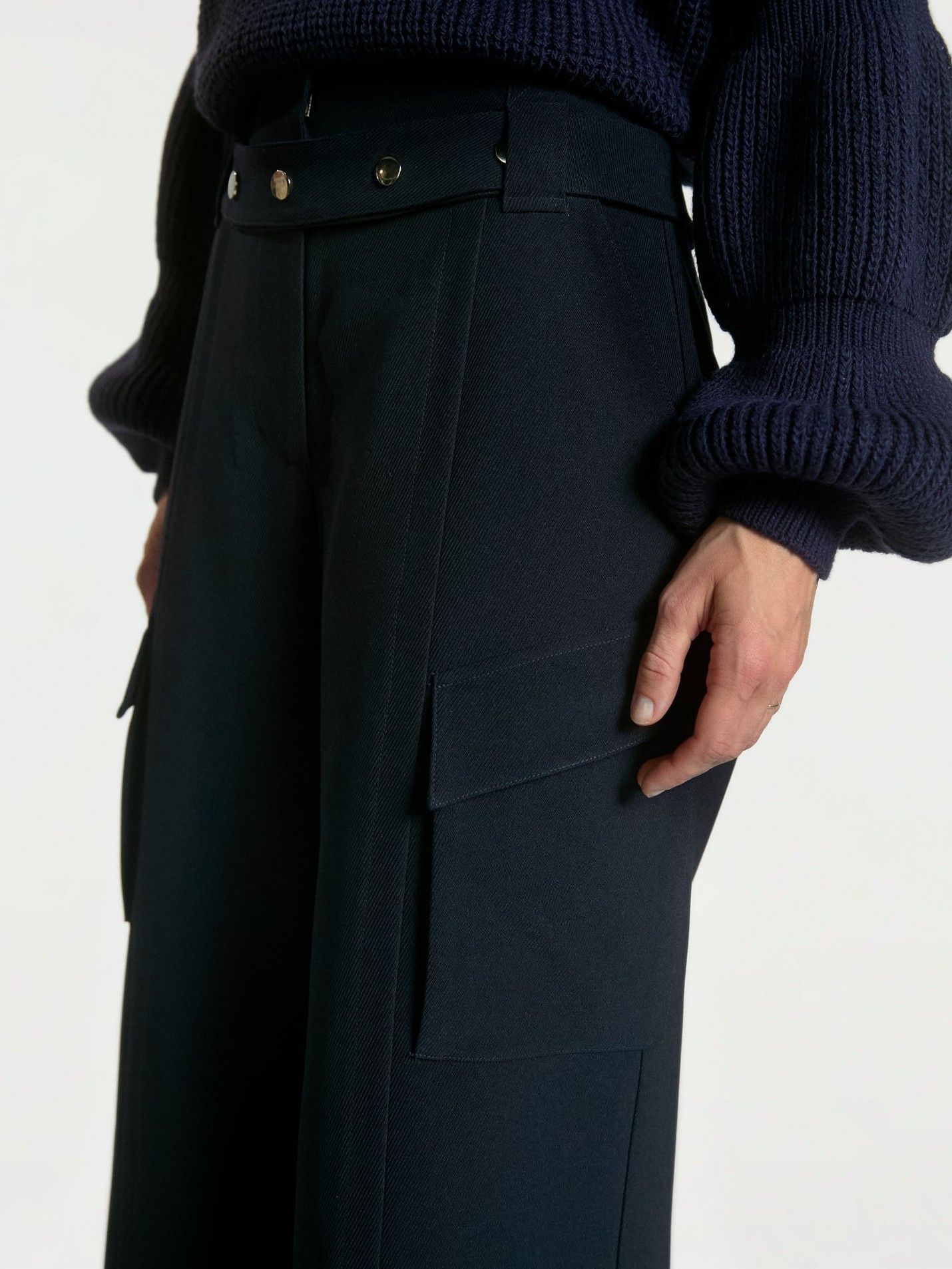 AAIKO - BROEK - Blauw