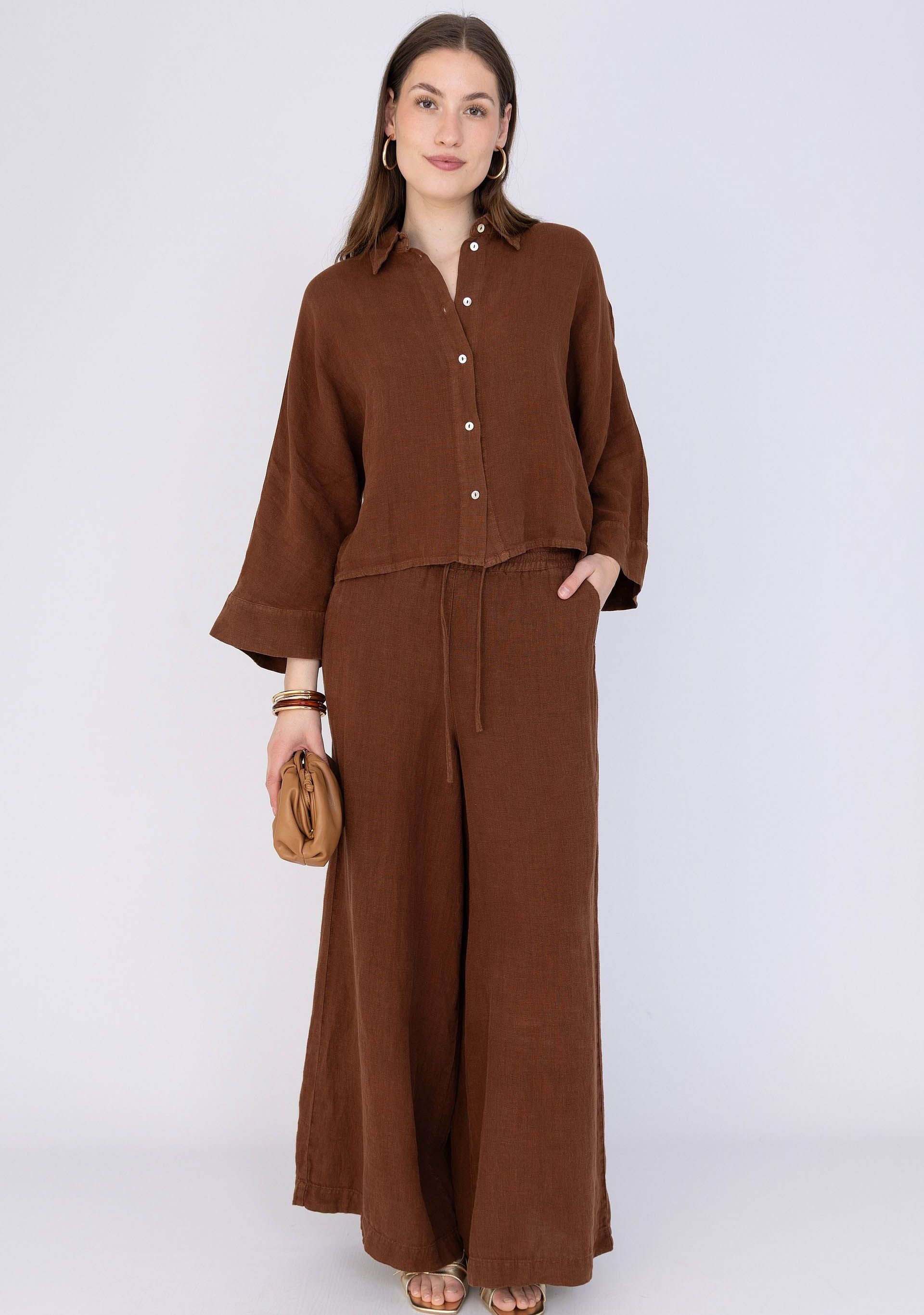 ANNA VAN TOOR - BROEK - Bruin