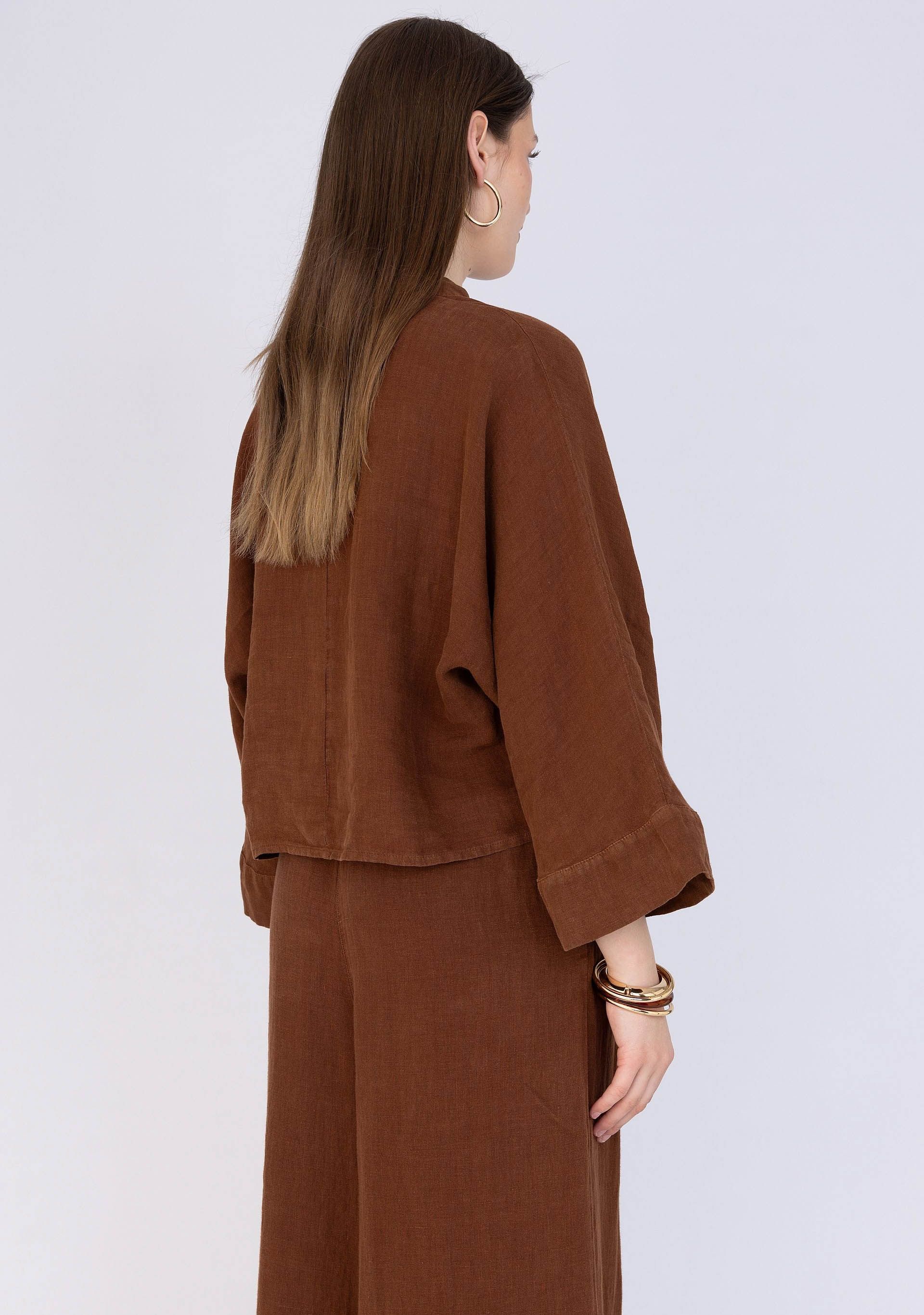 ANNA VAN TOOR - BLOUSE - Bruin