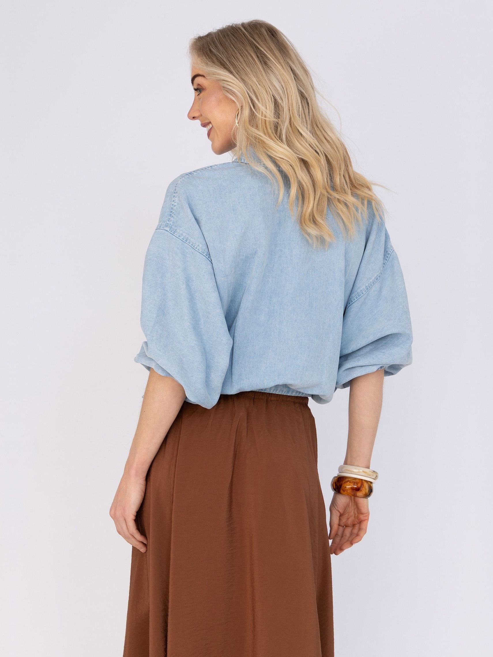 ANNA VAN TOOR - BLOUSE - Blauw