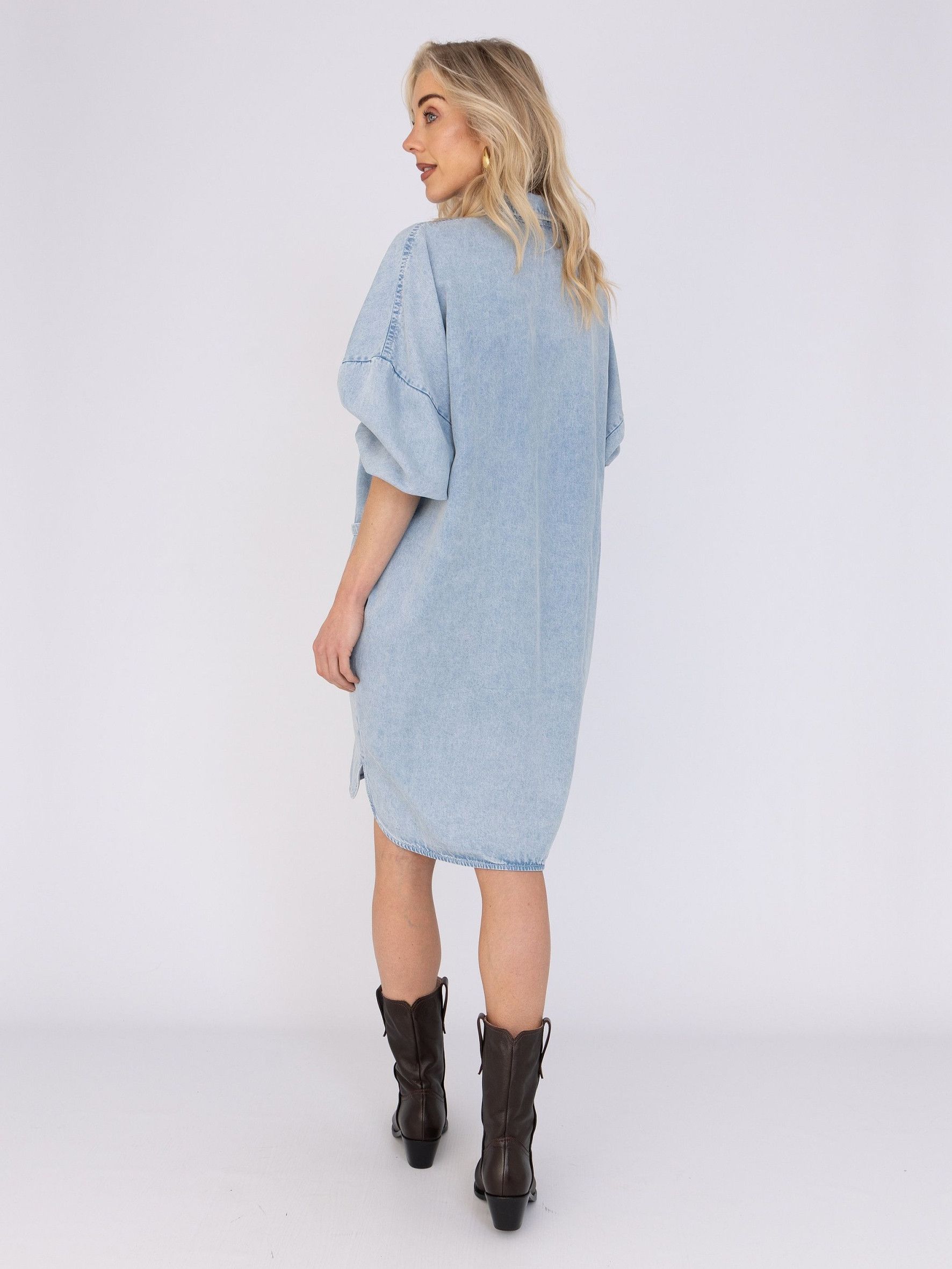 ANNA VAN TOOR - JURK - Blauw