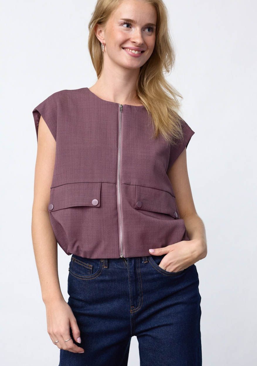 SISTERS POINT - GILET - Paars