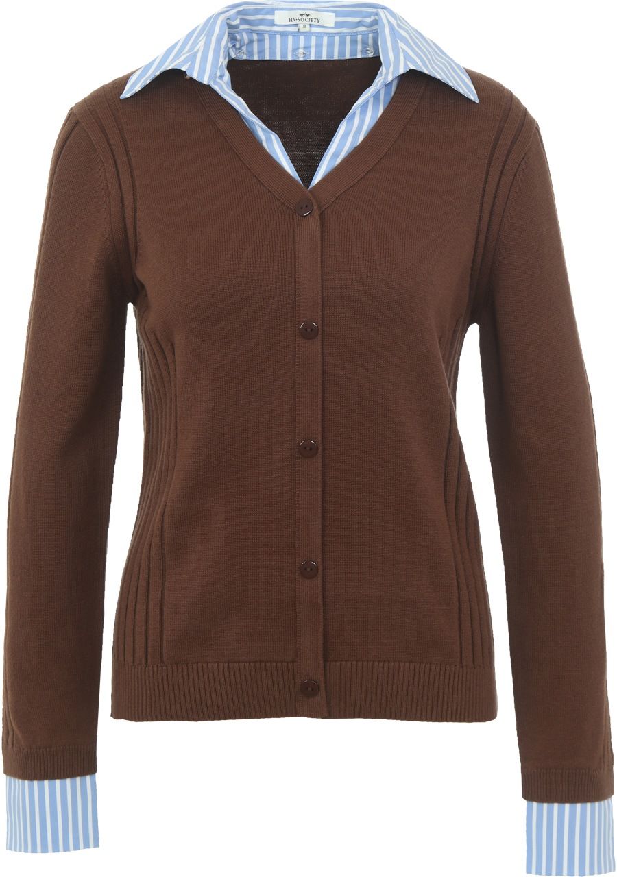 H.V. POLO - VEST - Bruin
