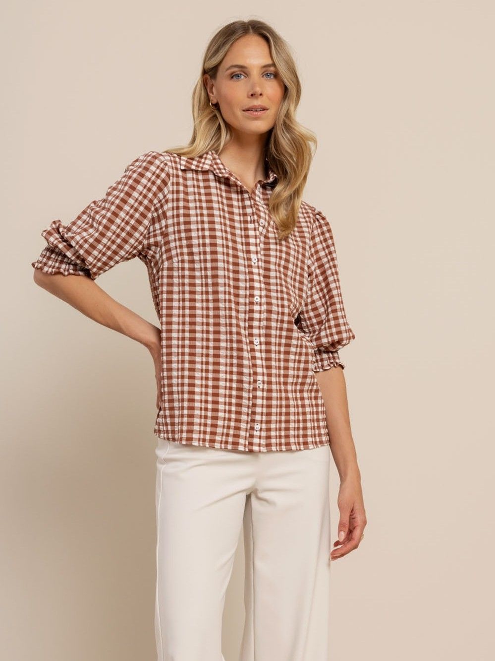 STUDIO ANNELOES - BLOUSE - Bruin