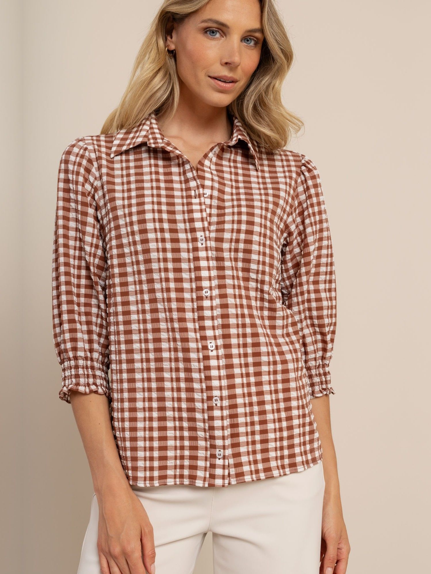 STUDIO ANNELOES - BLOUSE - Bruin