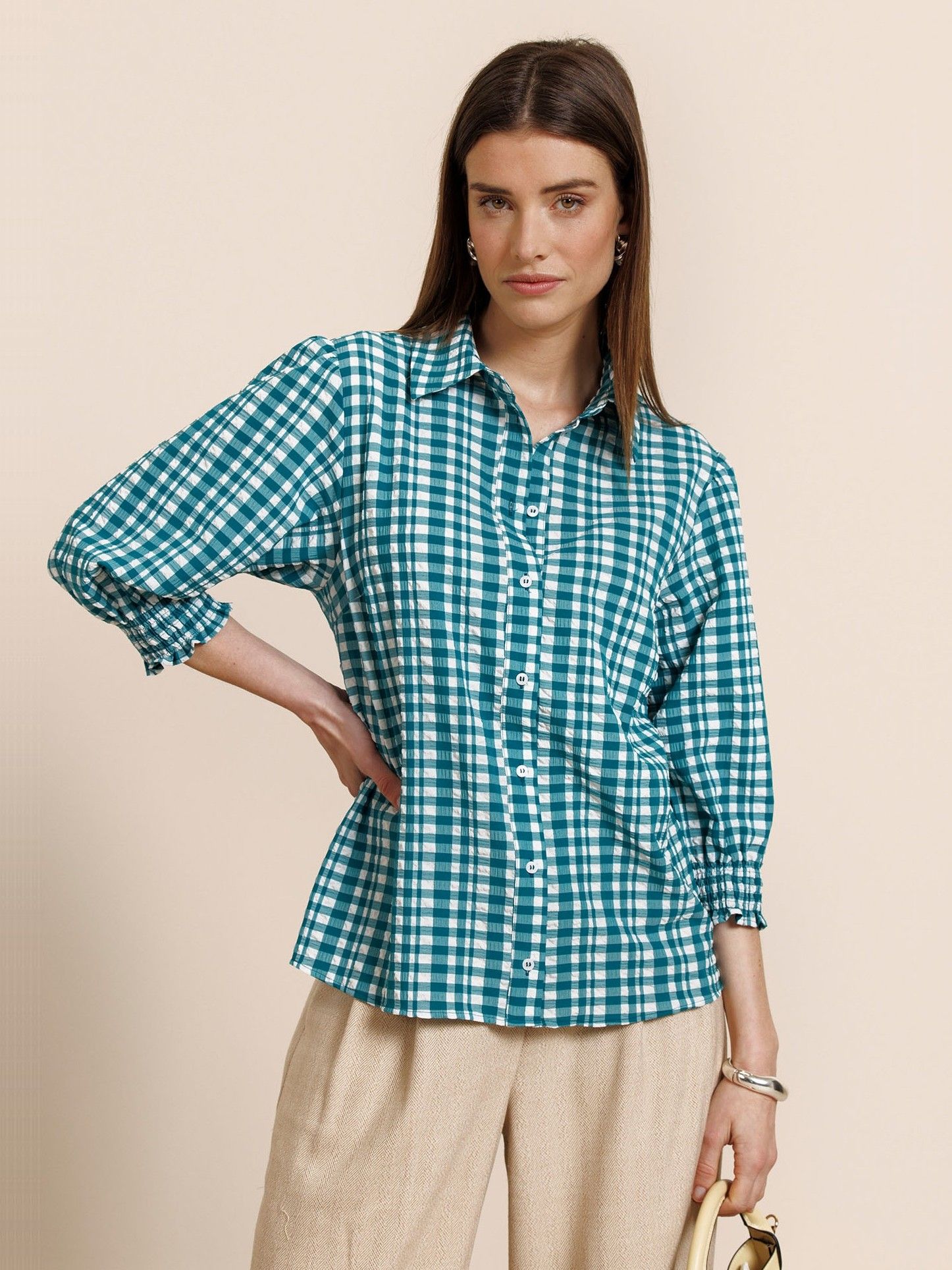 STUDIO ANNELOES - BLOUSE - Groen