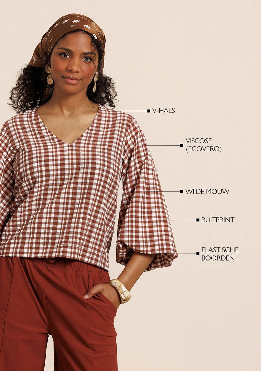 STUDIO ANNELOES - BLOUSE - Bruin