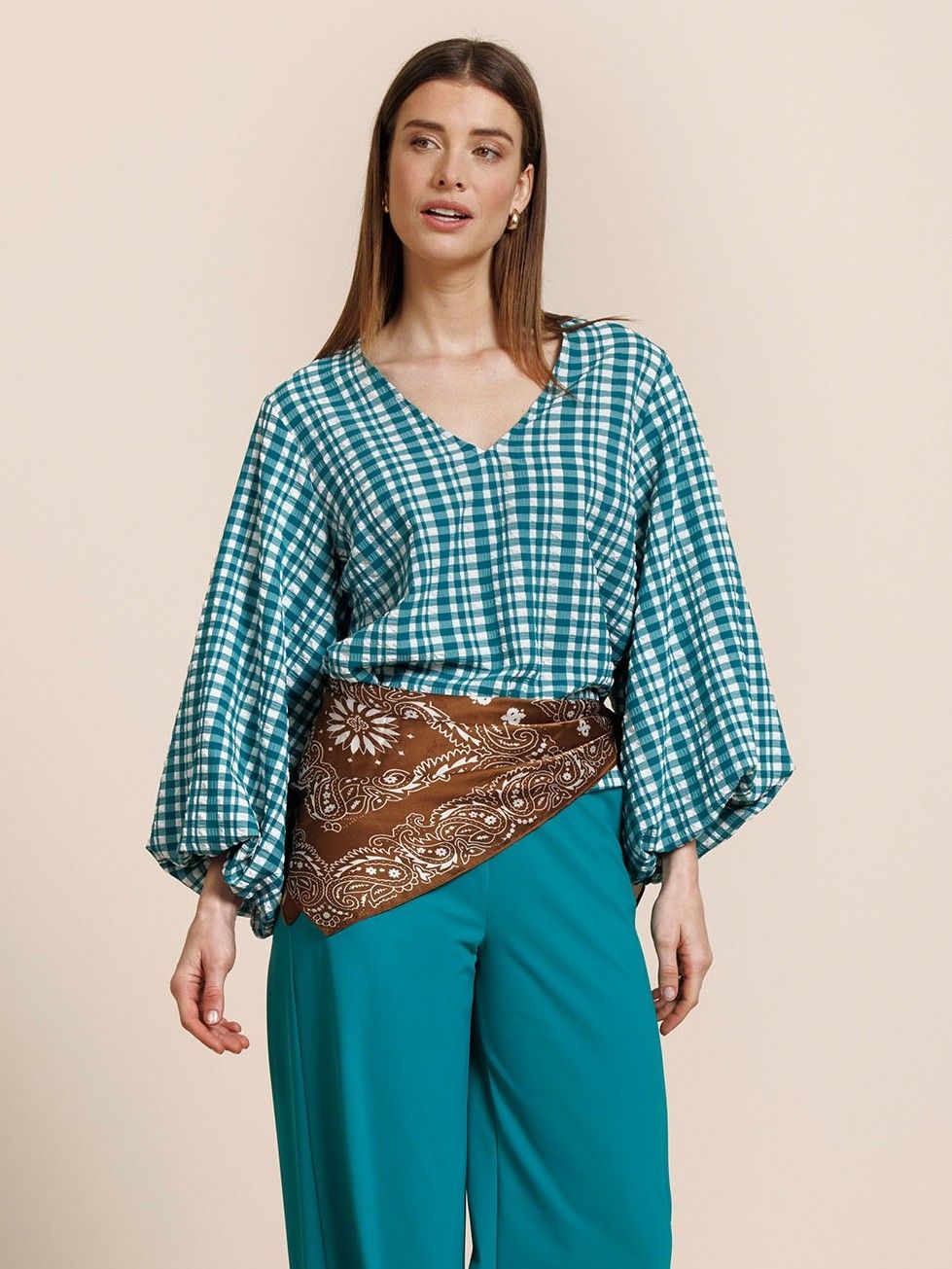 STUDIO ANNELOES - BLOUSE - Groen