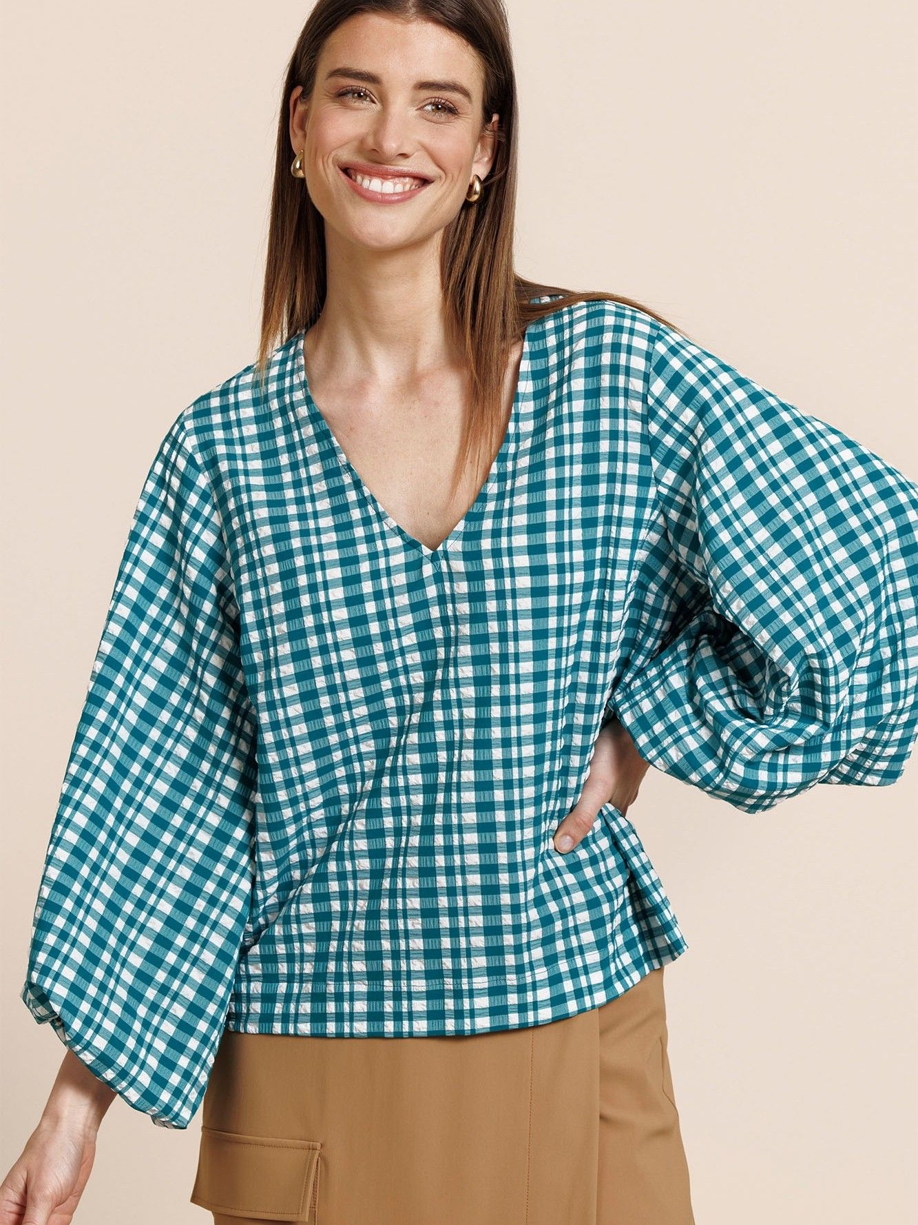 STUDIO ANNELOES - BLOUSE - Groen