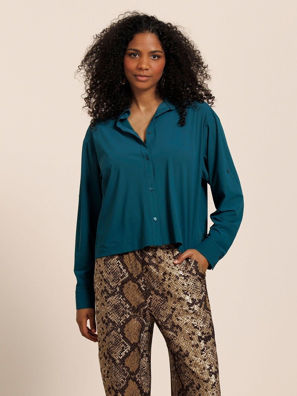 STUDIO ANNELOES - BLOUSE - Groen