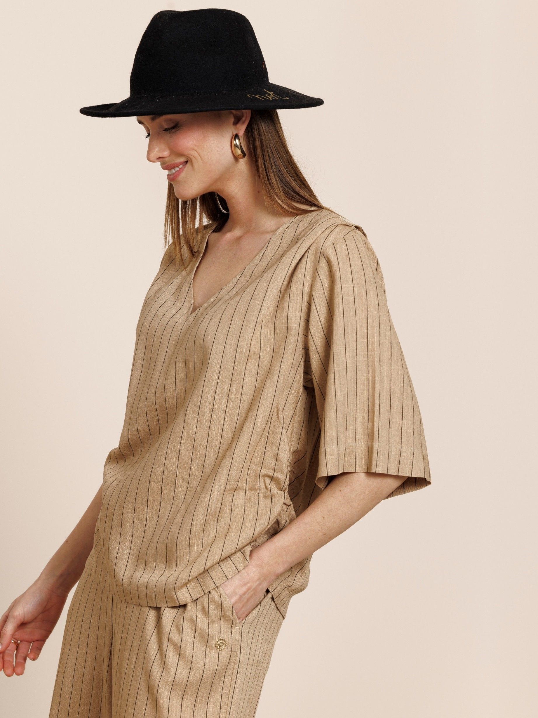 STUDIO ANNELOES - BLOUSE - Beige