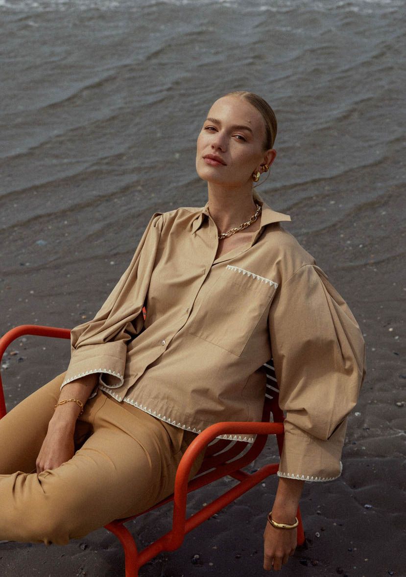 STUDIO ANNELOES - BLOUSE - Beige