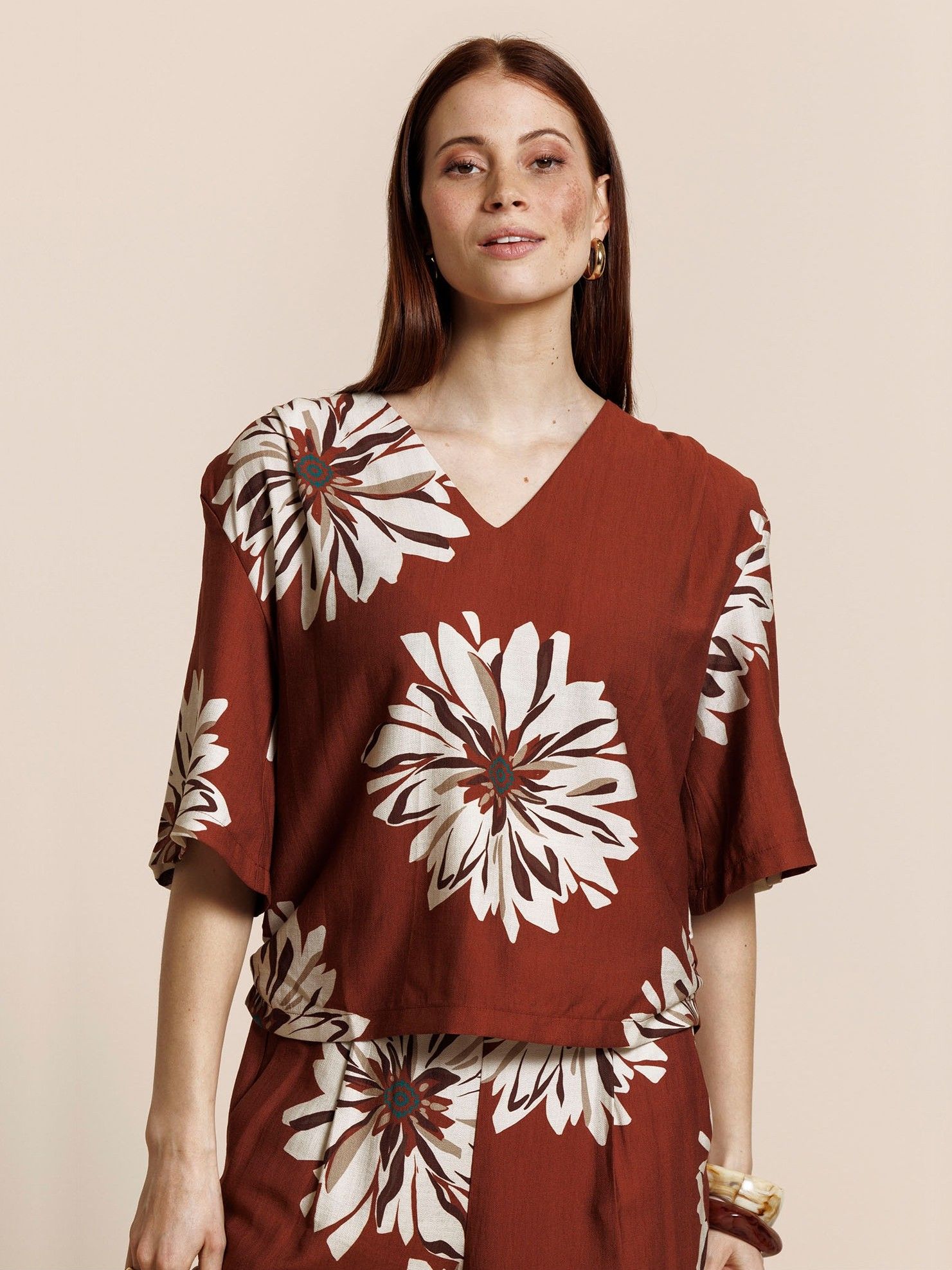 STUDIO ANNELOES - BLOUSE - Bruin